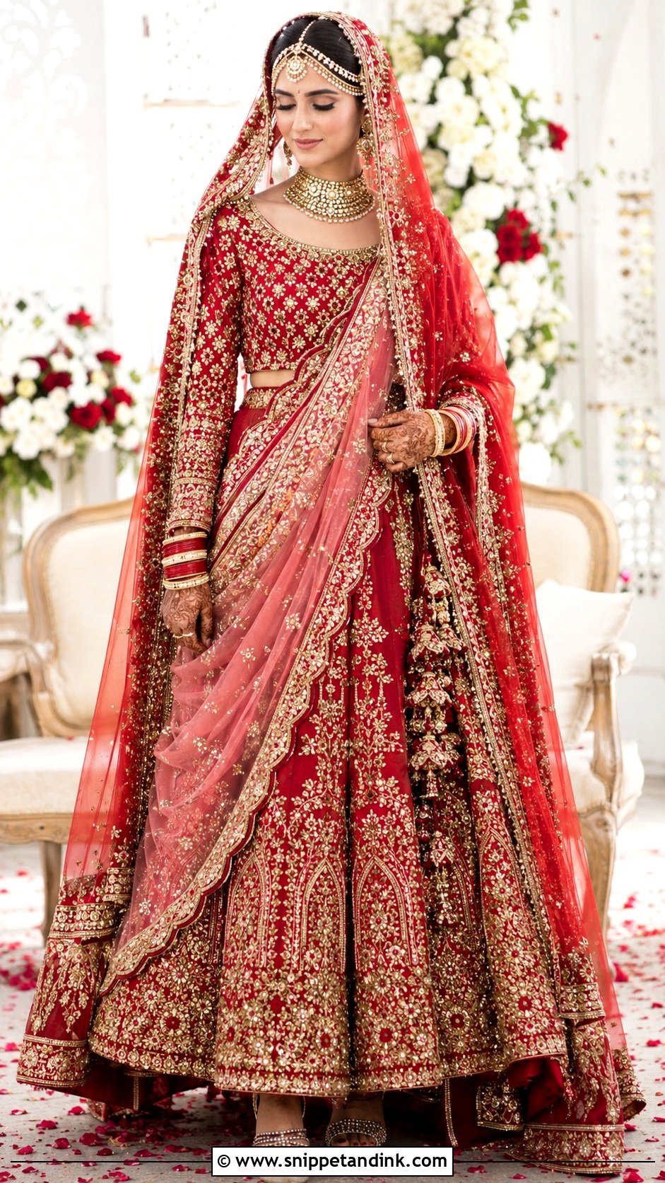 Double Dupatta Baraat Dress - Snippet and Ink - 25 Baraat Dress Pakistani Bridal Wear Ideas