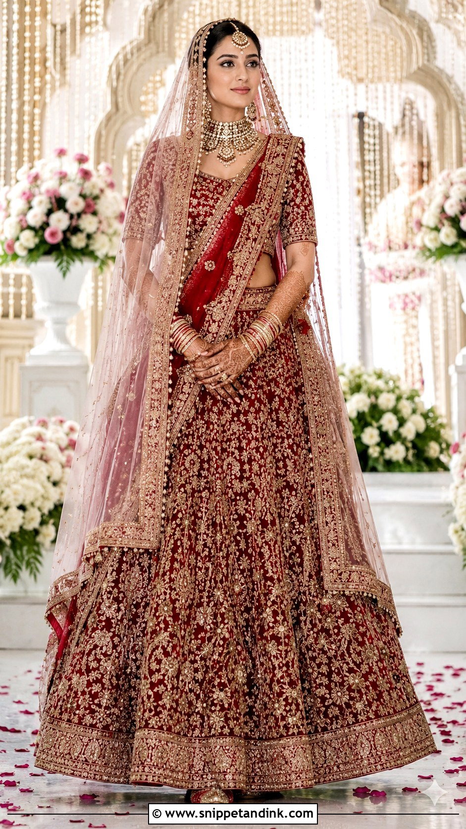 Double Dupatta Bridal Lehenga - Snippet and Ink - 20 Lehanga Designs Bridal Collection