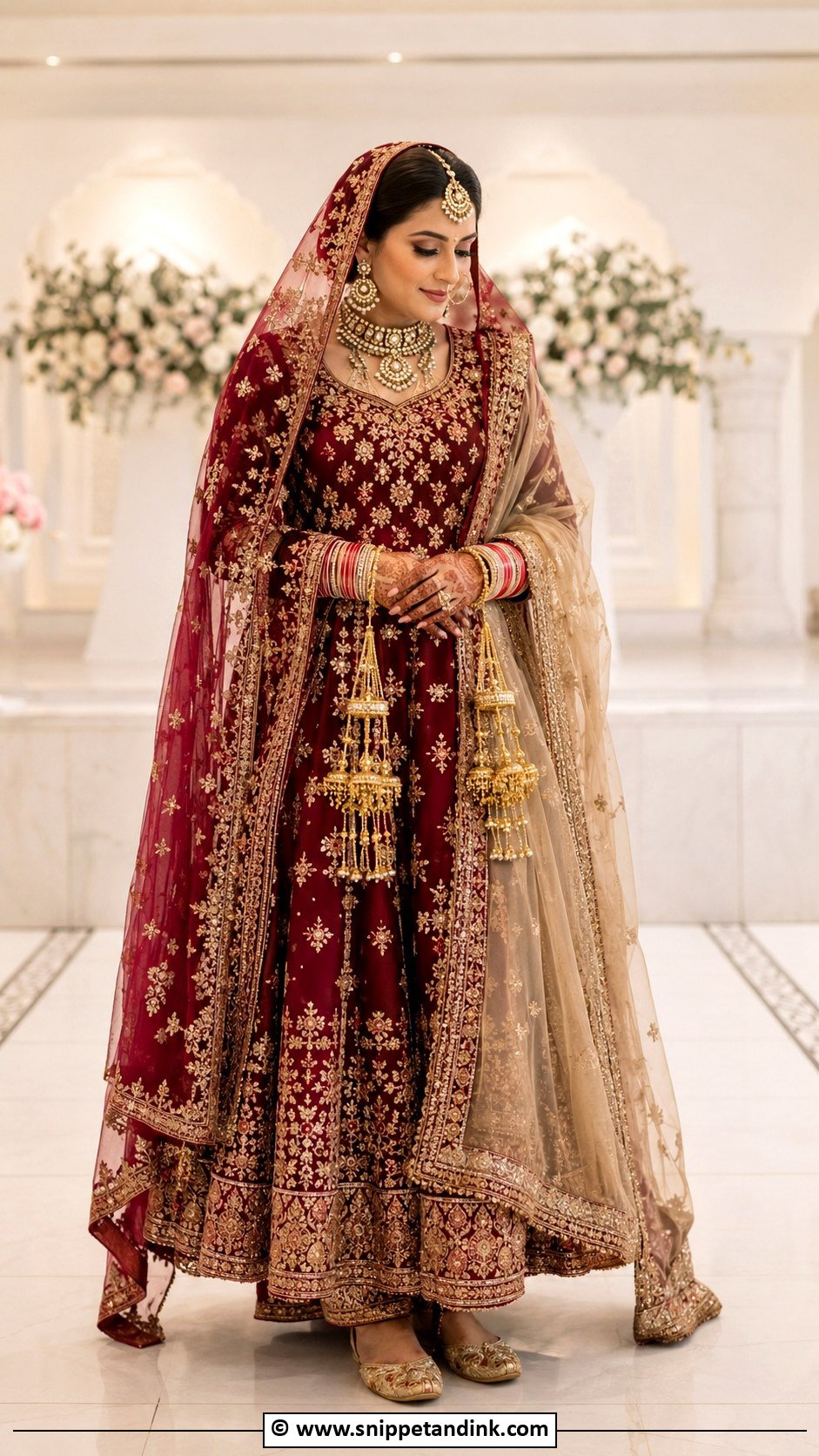 Double Dupatta Bridal Suit - Snippet and Ink - 25 Bridal Suits Punjabi Sikh Bride