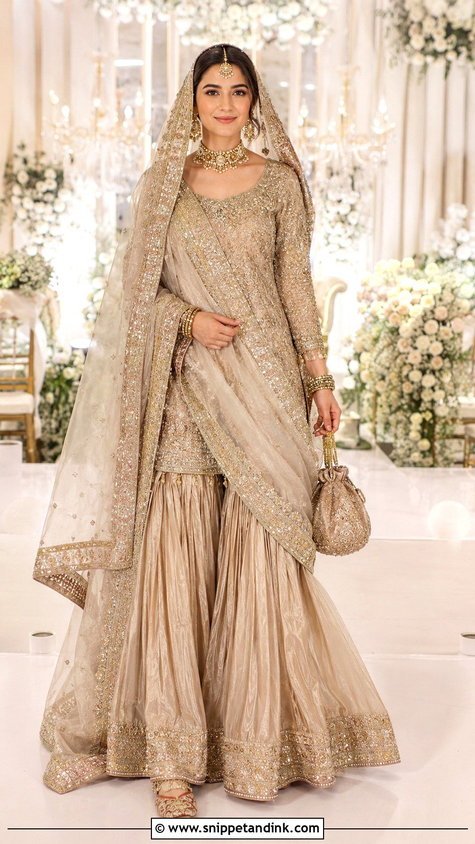 Double Dupatta Garara Bridal Dress - Snippet and Ink - 20 Garara Bridal Dress Ideas