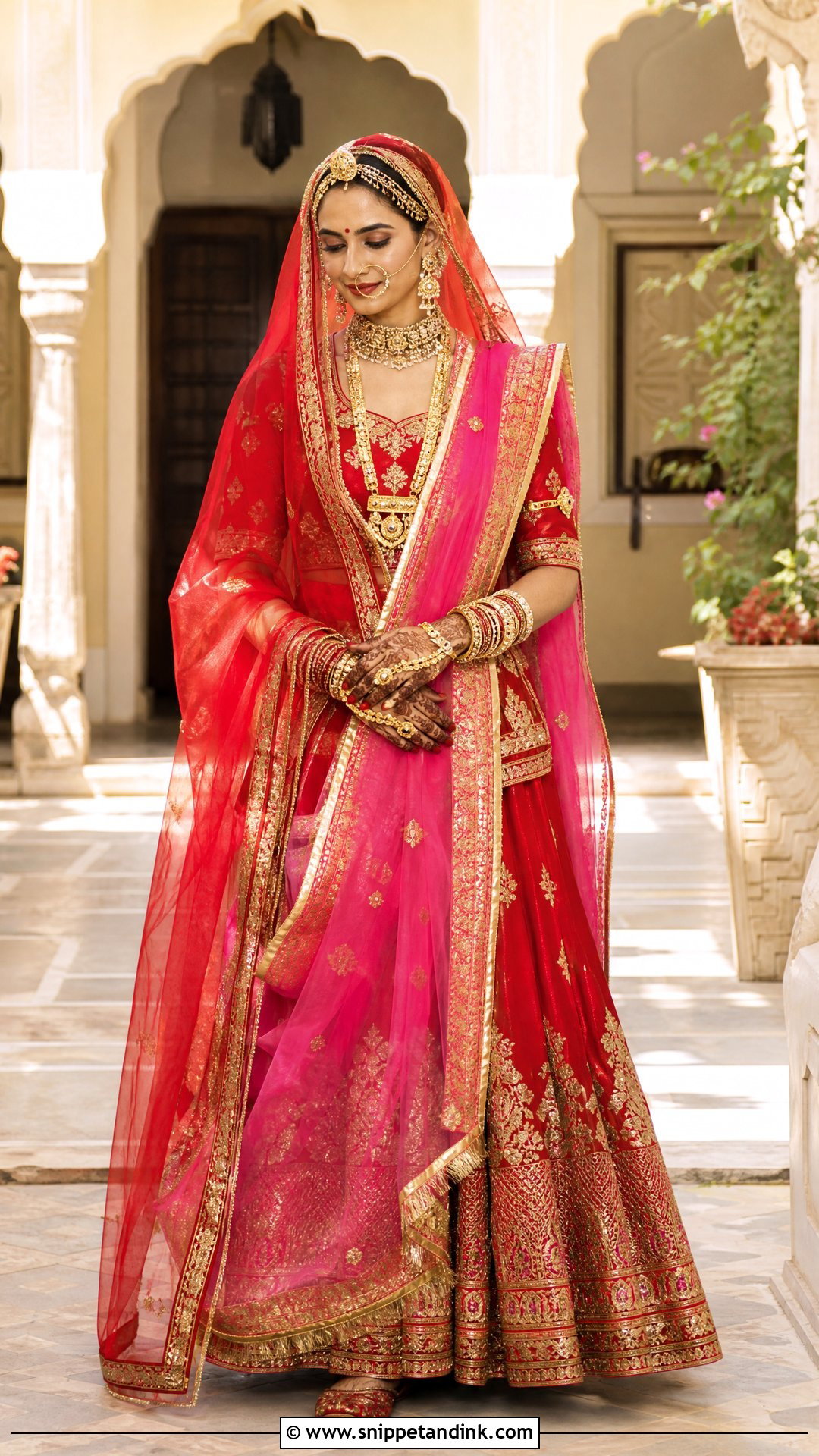 Double Odhni Rajputana Bridal Look - Snippet and Ink - 20 Rajputana Bride Ideas