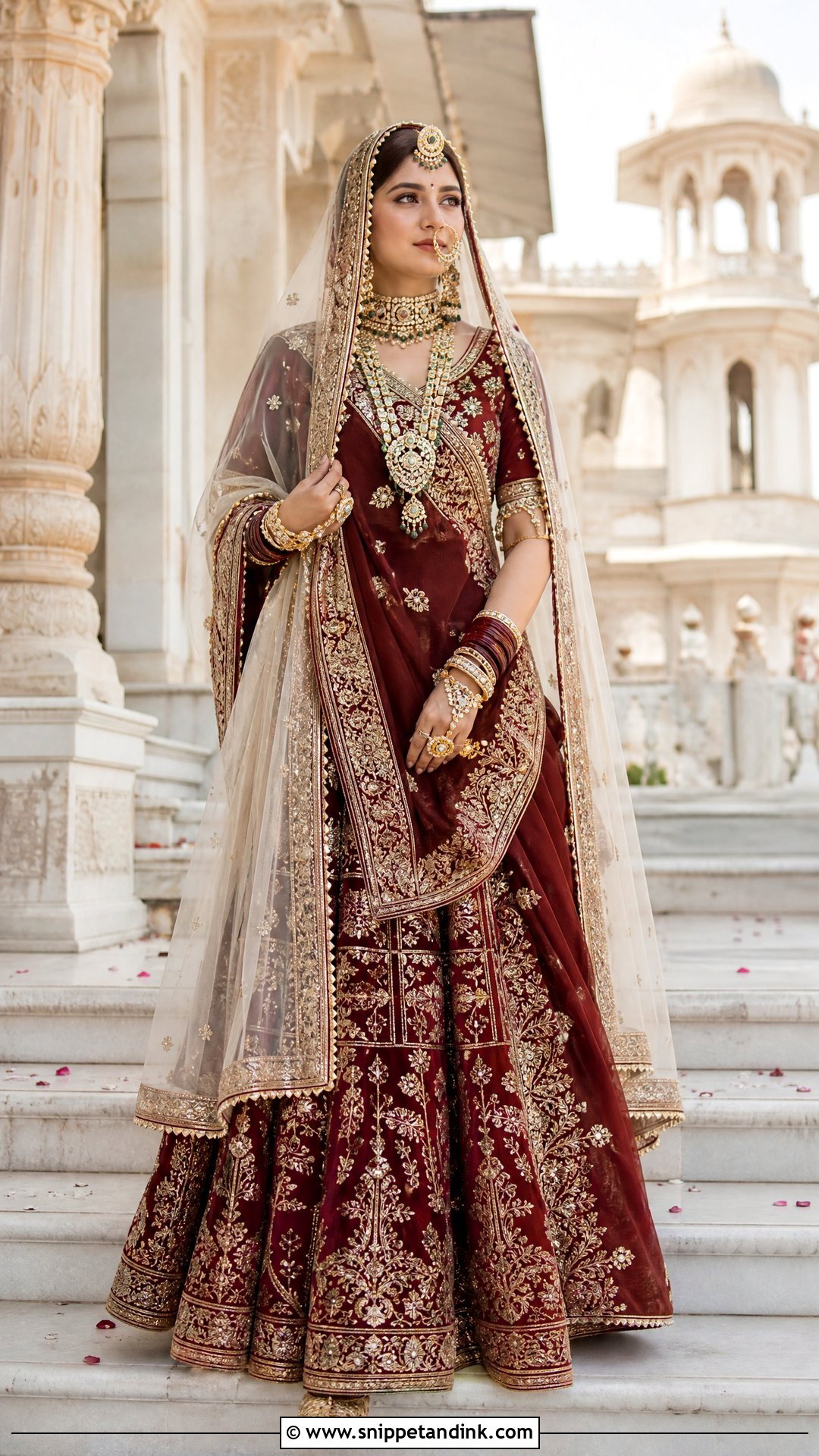 Double Odhni Rajputi Bridal Look - Snippet and Ink - 20 Rajputi Bridal Look Ideas