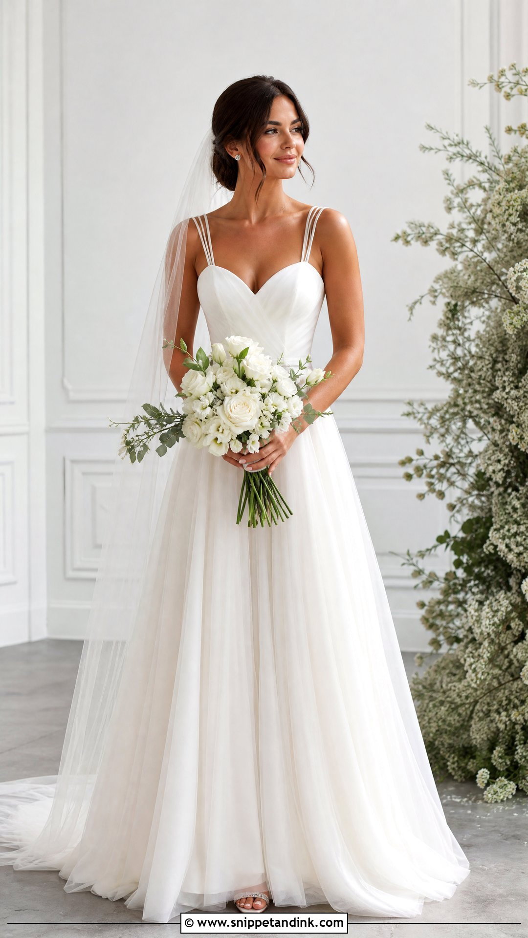 Double Strap Sweetheart Wedding Dress - Snippet and Ink - 20 Wedding Dresses Straps