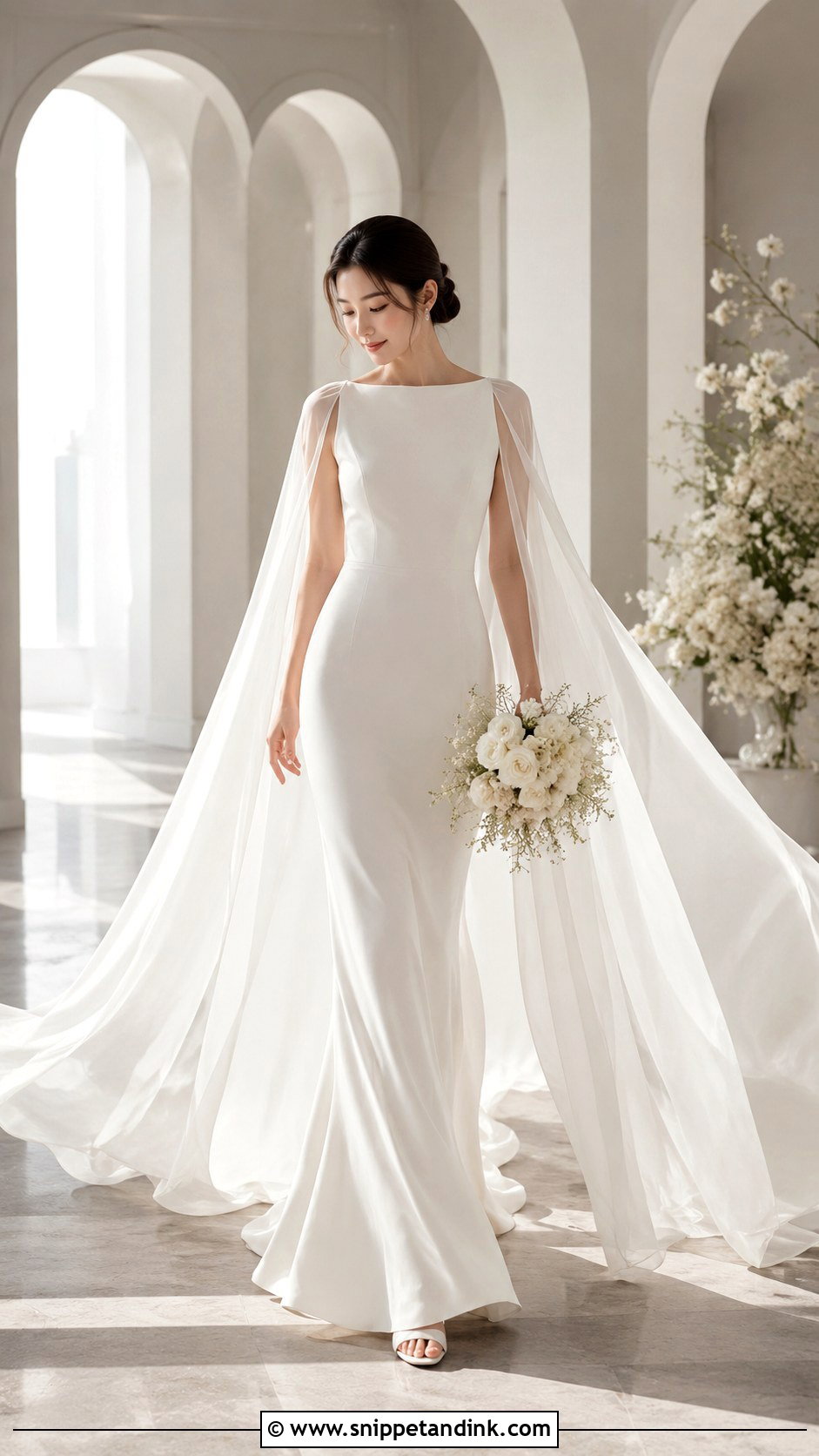 Douyin Cape Wedding Dress - Snippet and Ink - 25 Douyin Wedding Dress Ideas