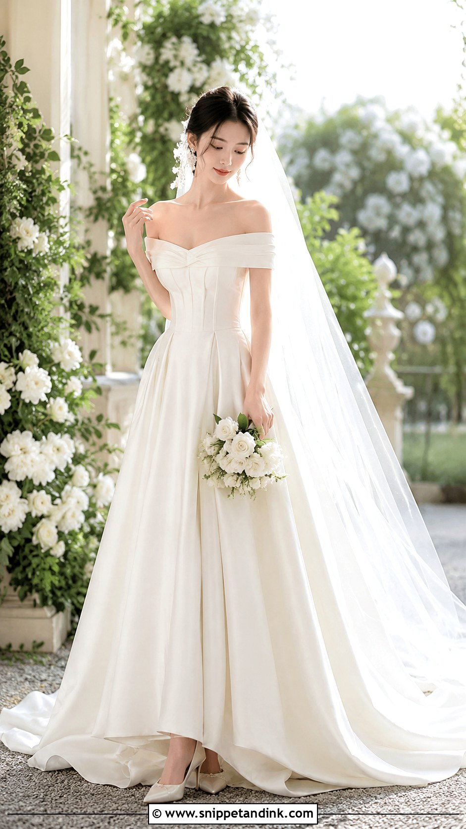 Douyin Off Shoulder Wedding Dress - Snippet and Ink - 25 Douyin Wedding Dress Ideas