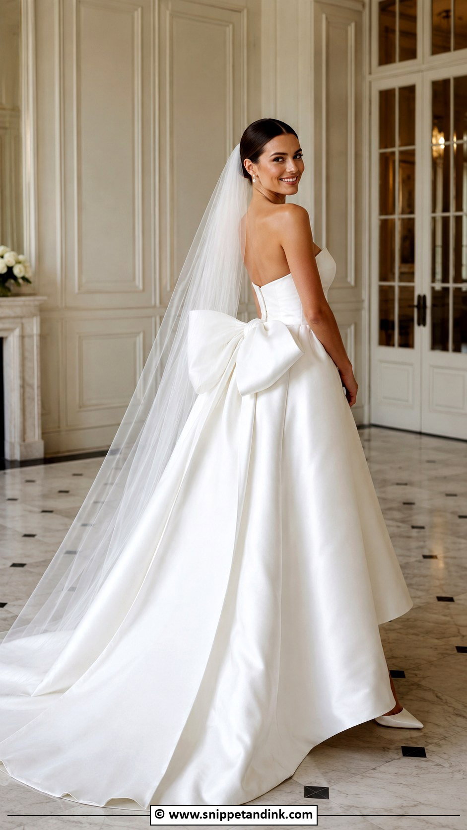 Dramatic Bow Wedding Dress - Snippet and Ink - 30 Dramatic Wedding Dress Ideas