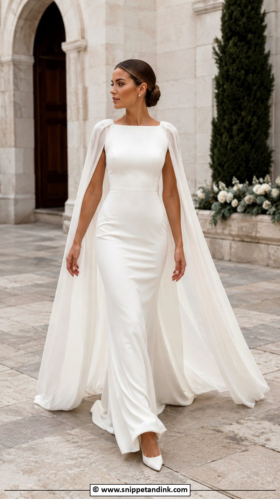 Dramatic Cape Wedding Dress - Snippet and Ink - 30 Dramatic Wedding Dress Ideas