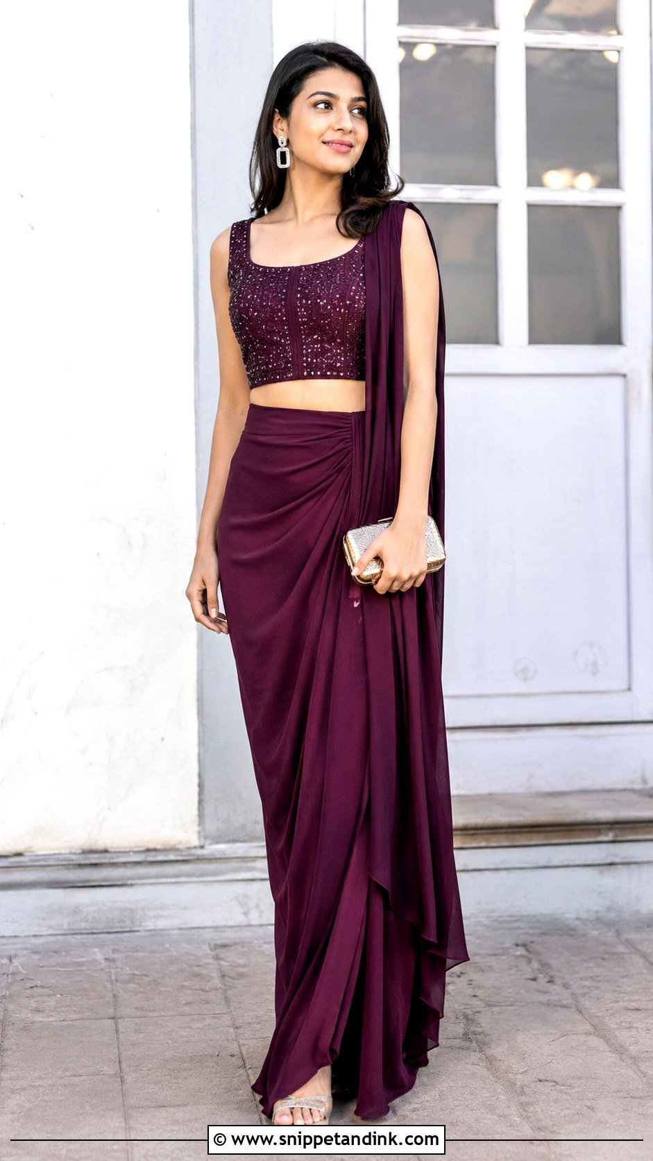 Drape Skirt Dress for Ring Ceremony - Snippet and Ink - 20 Dress for Ring Ceremony Ideas
