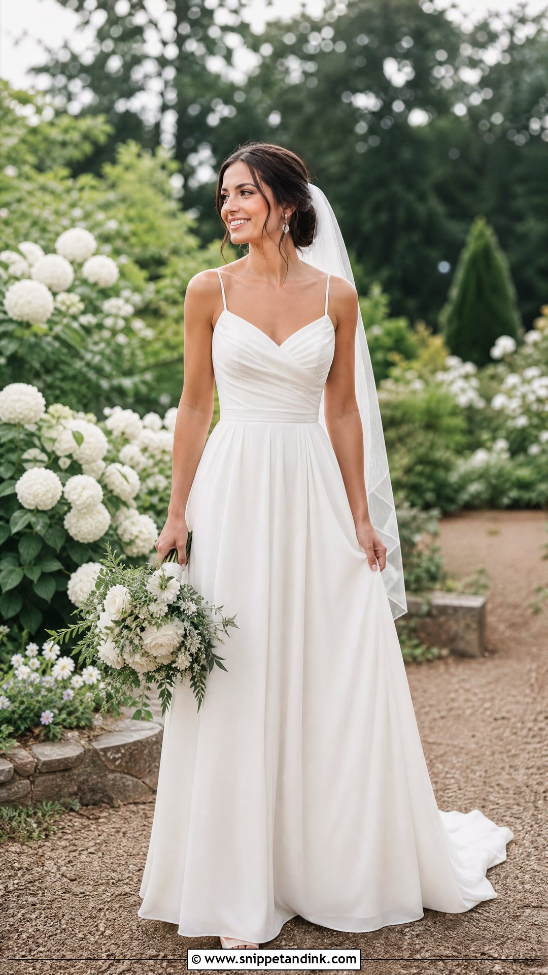 Draped A Line Wedding Dress - Snippet and Ink - 25 Draped Wedding Dress Ideas