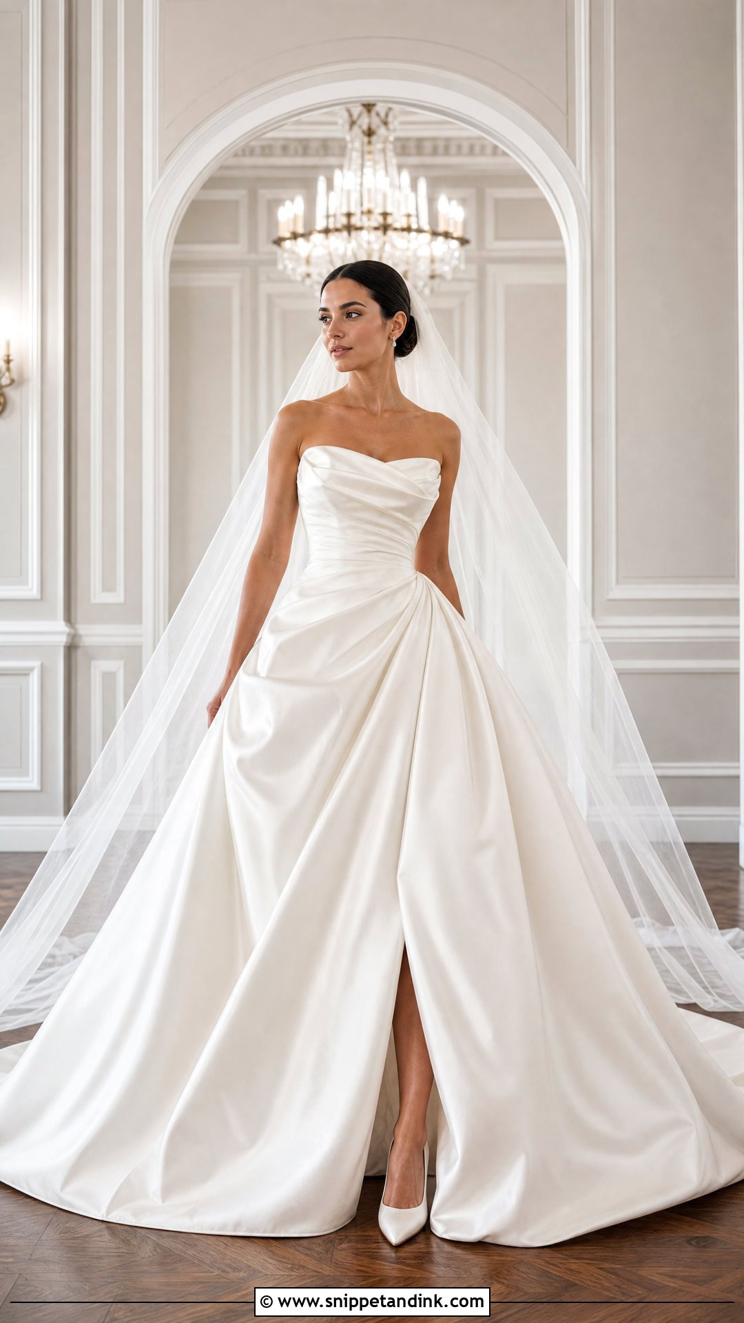Draped Ball Gown Wedding Dress - Snippet and Ink - 25 Draped Wedding Dress Ideas