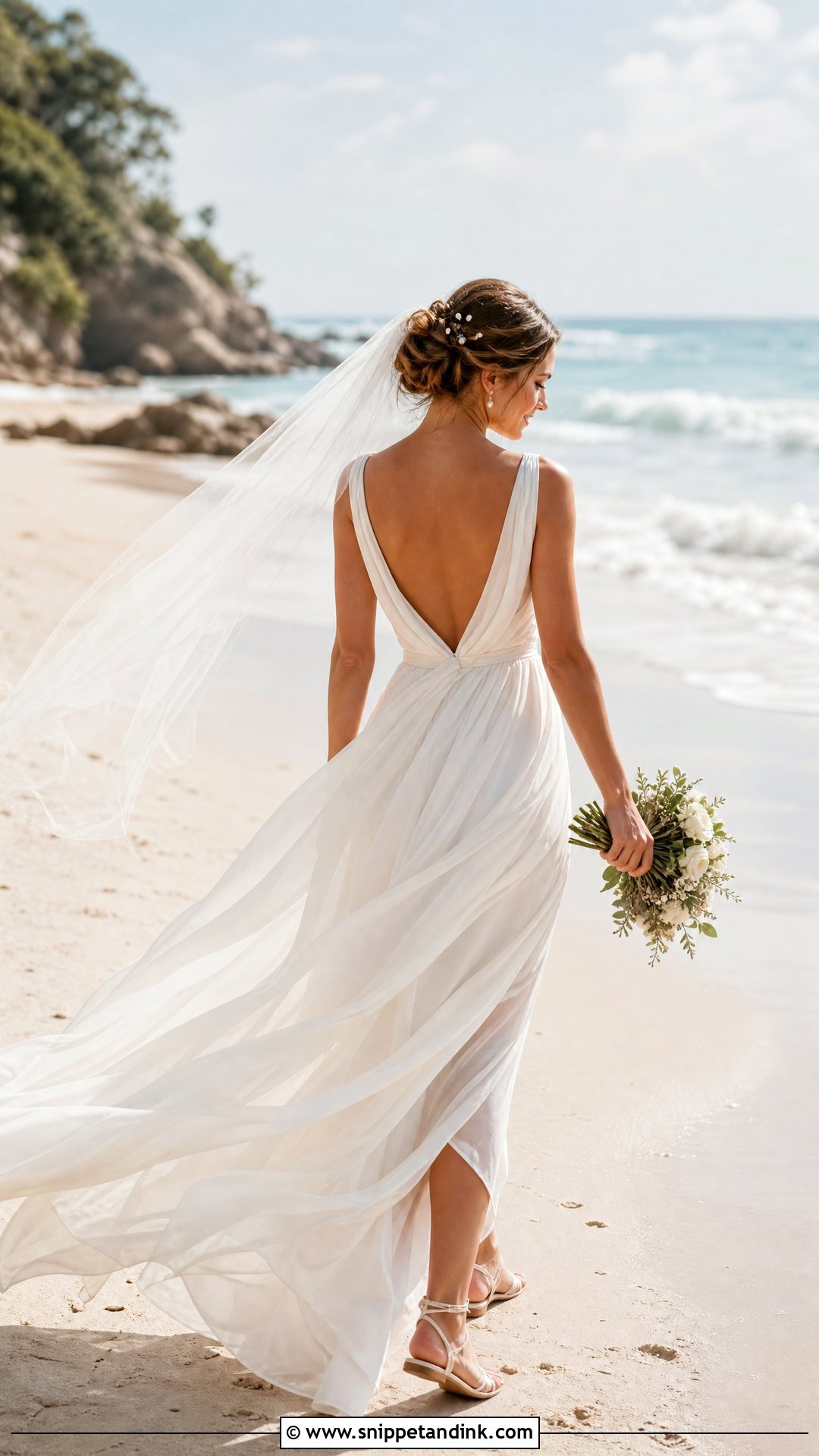 Draped Beach Wedding Dress - Snippet and Ink - 25 Draped Wedding Dress Ideas