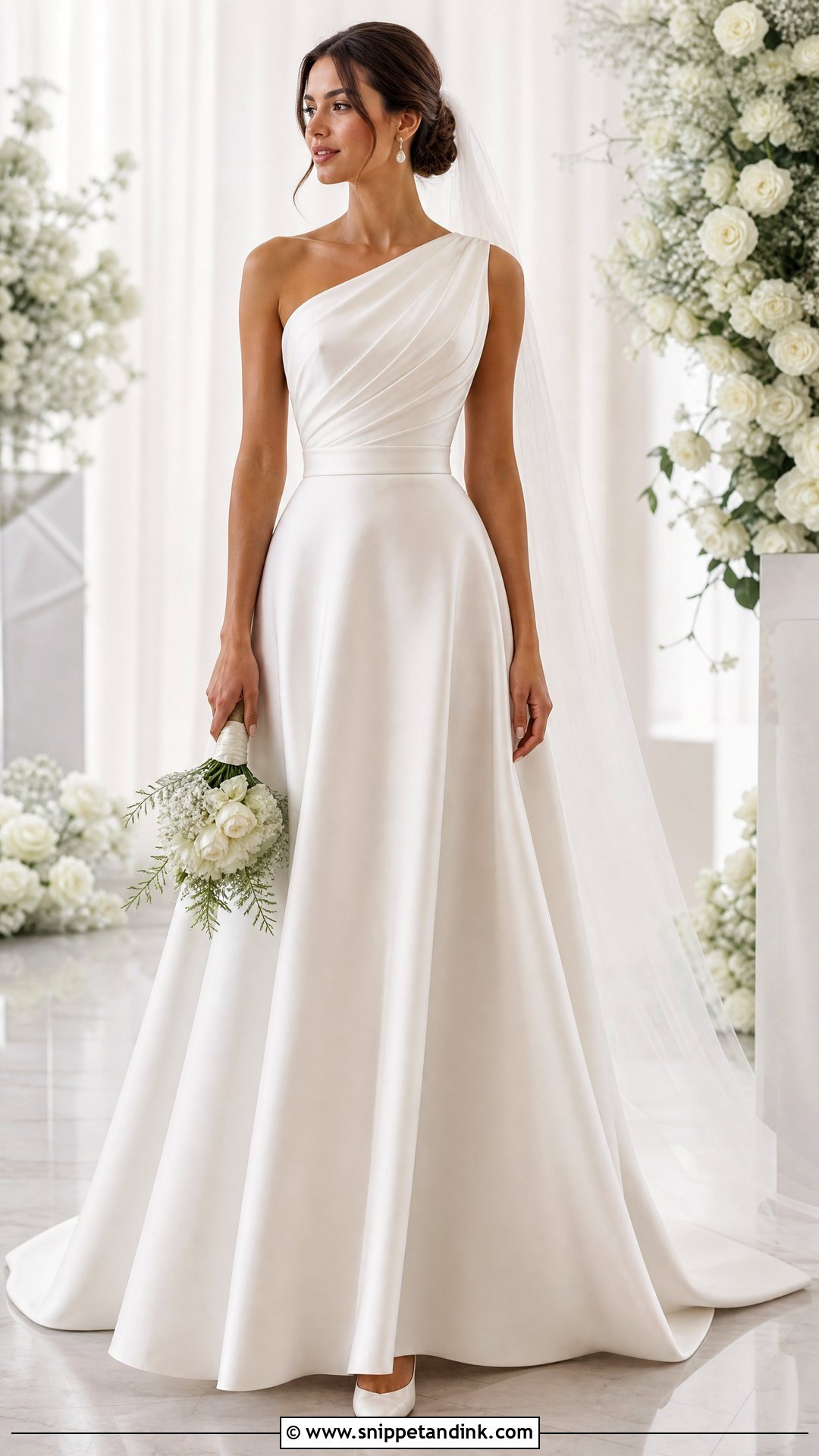 Draped Bodice Wedding Dress - Snippet and Ink - 20 Wedding Dress Top Styles