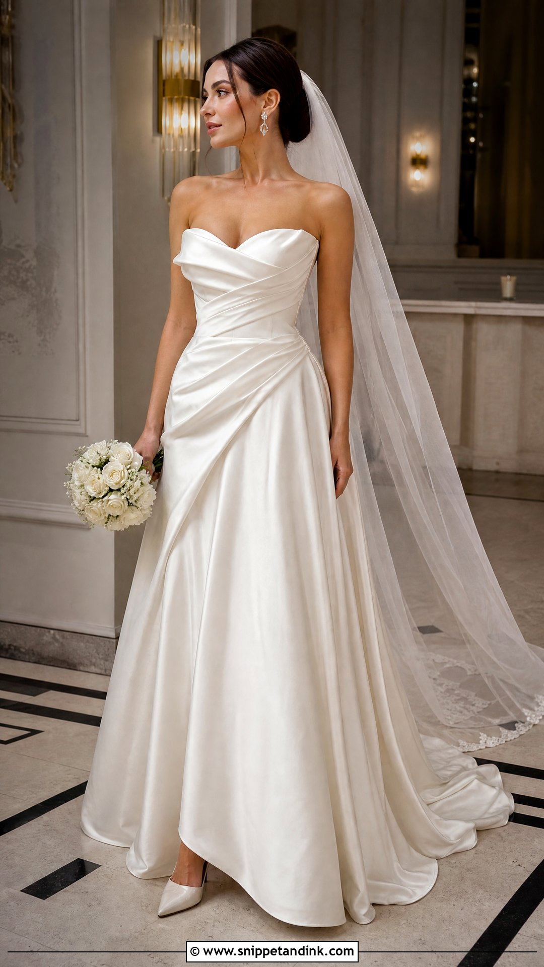 Draped Corset Wedding Dress - Snippet and Ink - 20 Unique Elegant Wedding Dresses
