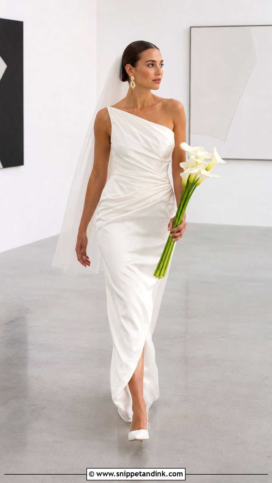Draped Satin Bridal Dress - Snippet and Ink - 20 New Bridal Dress Designs