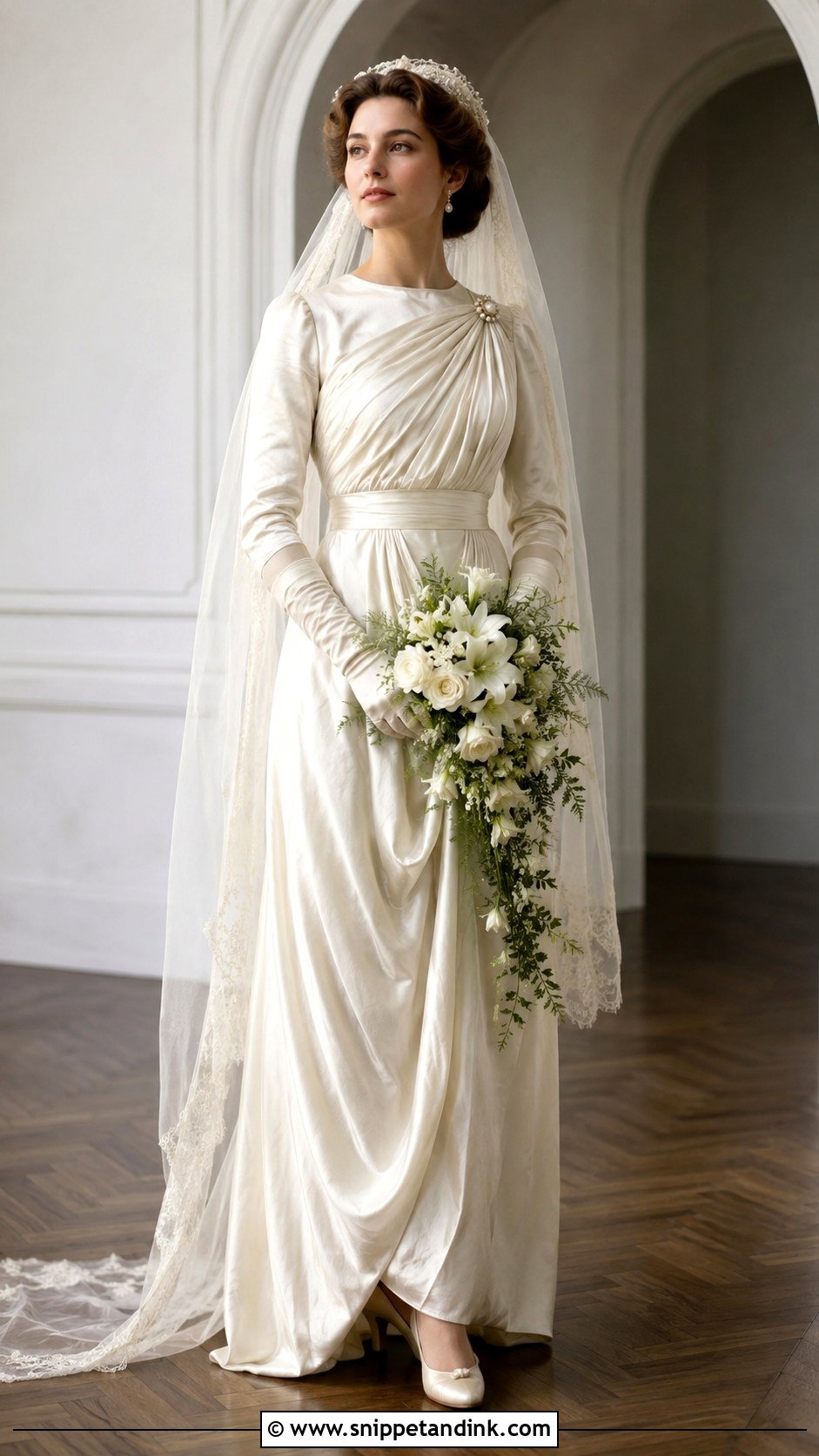 Draped Silk 1910s Wedding Dress - Snippet and Ink - 20 1910s Wedding Dress Ideas