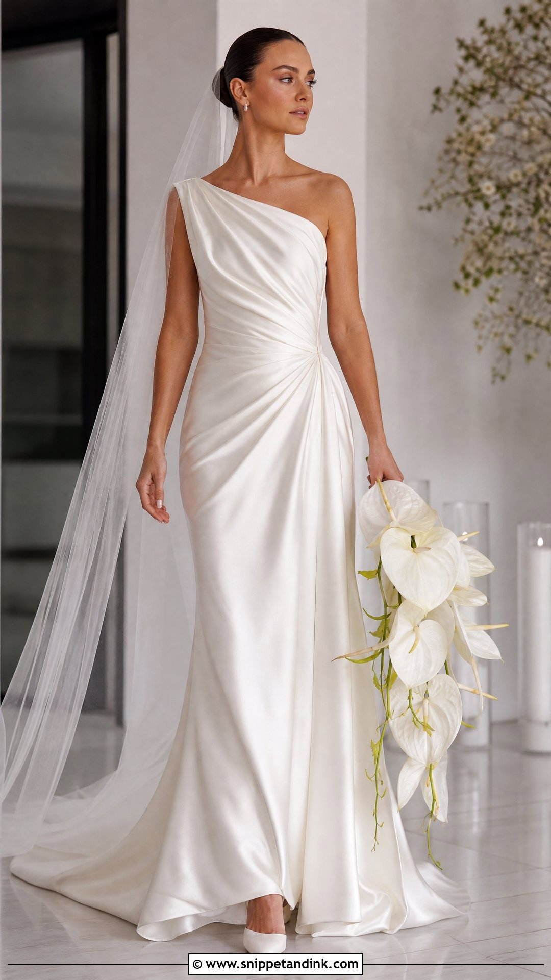 Draped Silk Bridal Dress - Snippet and Ink - 20 Silk Bridal Dress Ideas