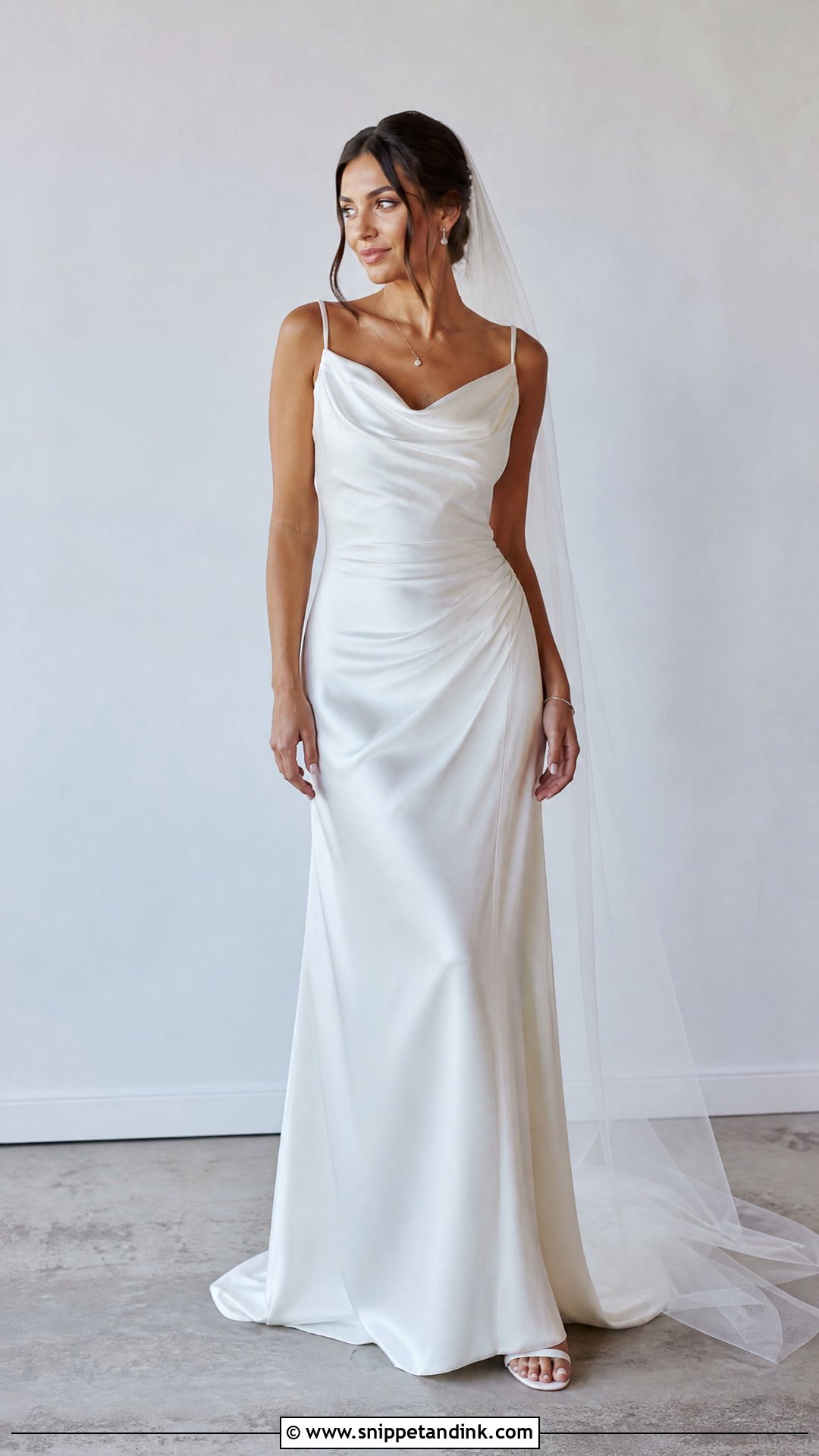 Draped Silk Wedding Dress - Snippet and Ink - 25 Draped Wedding Dress Ideas