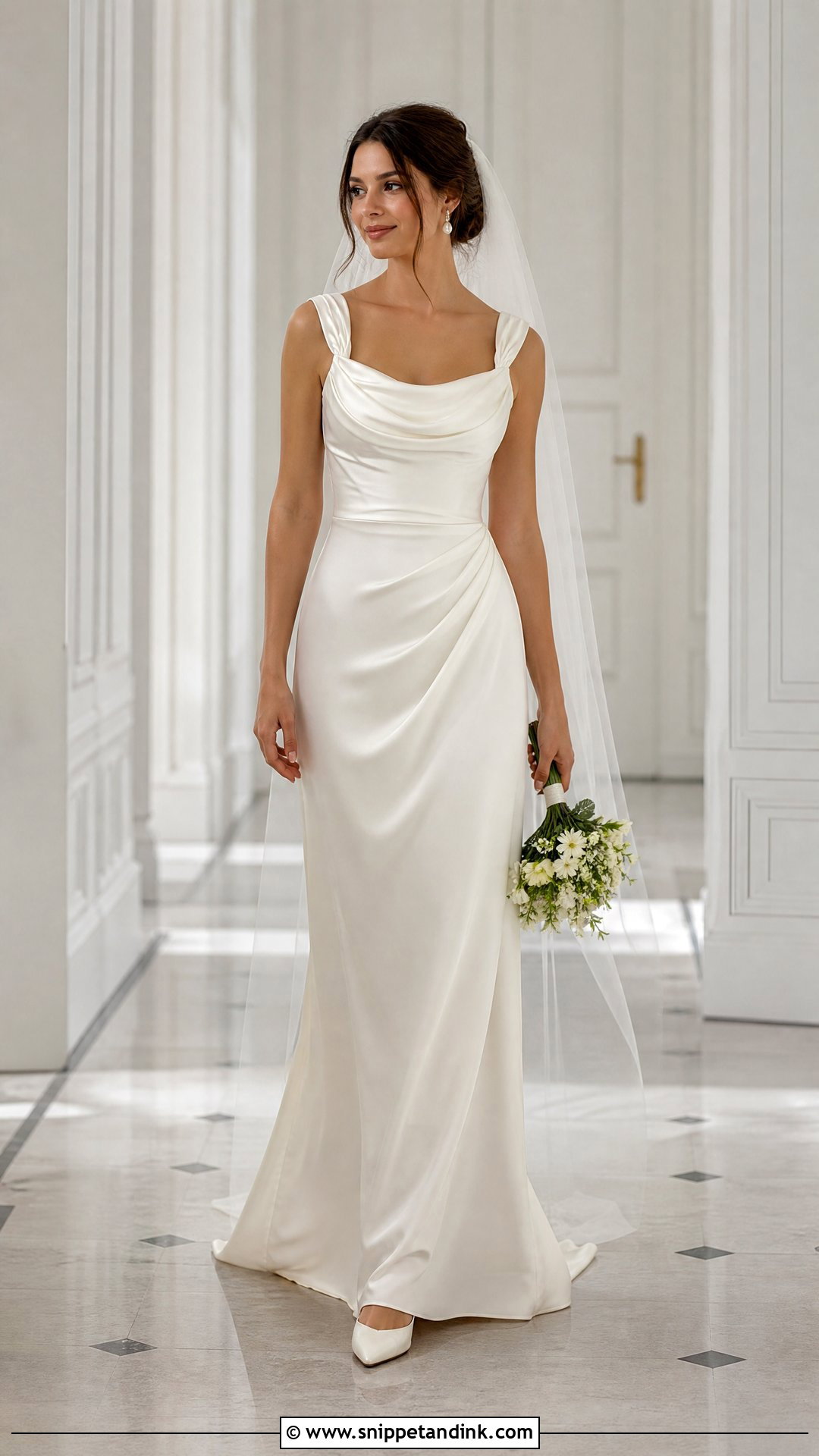 Draped Strap Wedding Dress - Snippet and Ink - 20 Wedding Dress Straps Ideas