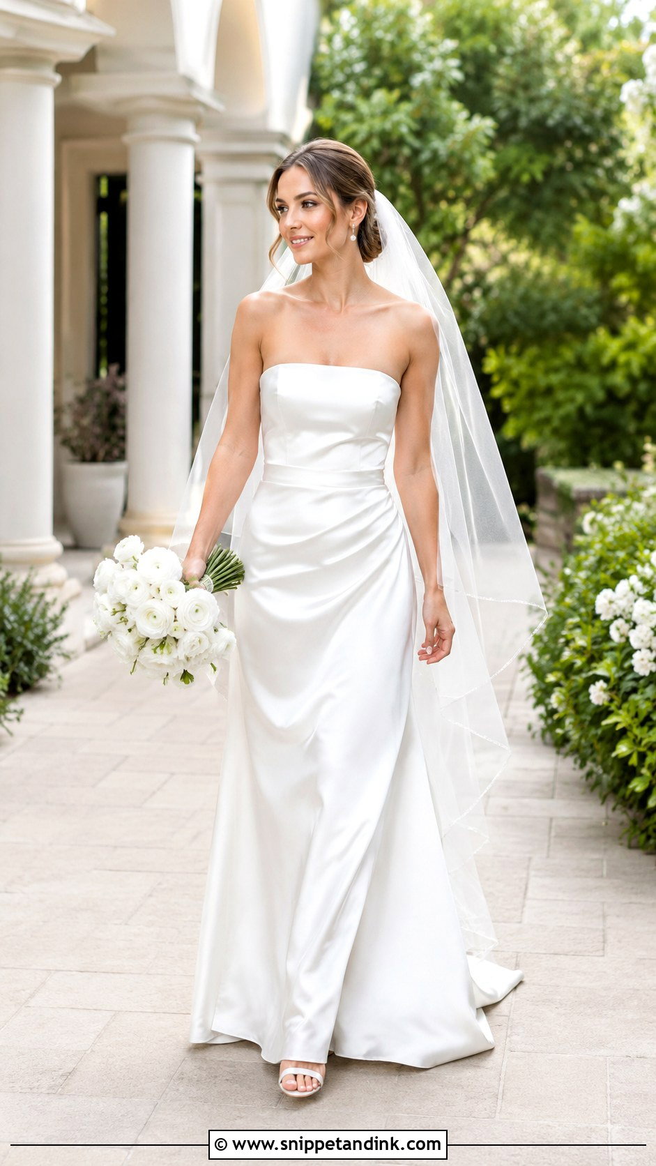 Draped Waist Wedding Dress - Snippet and Ink - 20 Classy Simple Bride Dress Ideas