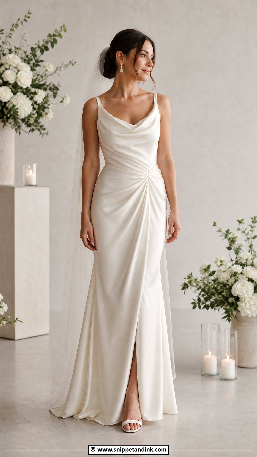Draped Wedding Dress - Snippet and Ink - 35 Classy Wedding Dress Ideas