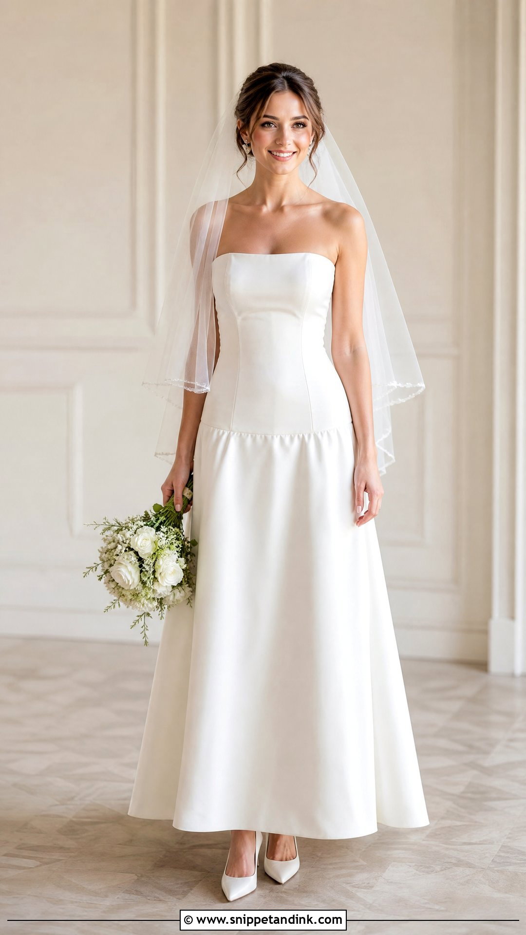 Drop Waist A Line Wedding Gown - Snippet and Ink - 25 Dropwaist Wedding Gown Ideas