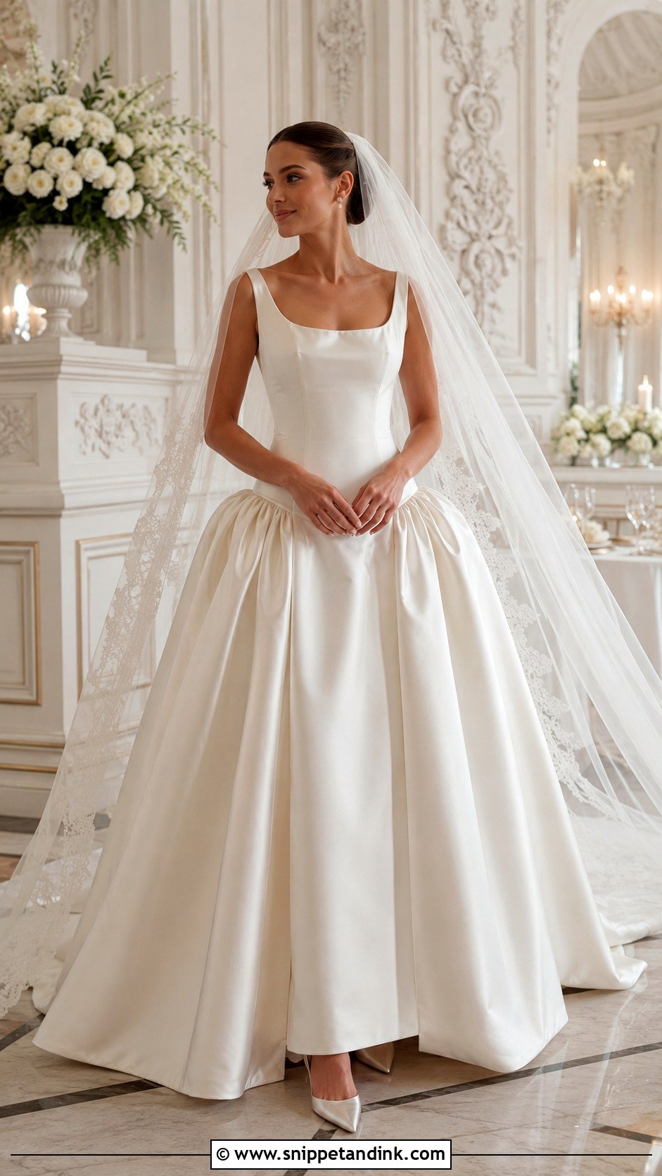 Drop Waist Ball Gown Wedding Dress - Snippet and Ink - 25 Drop Waist Wedding Dresses