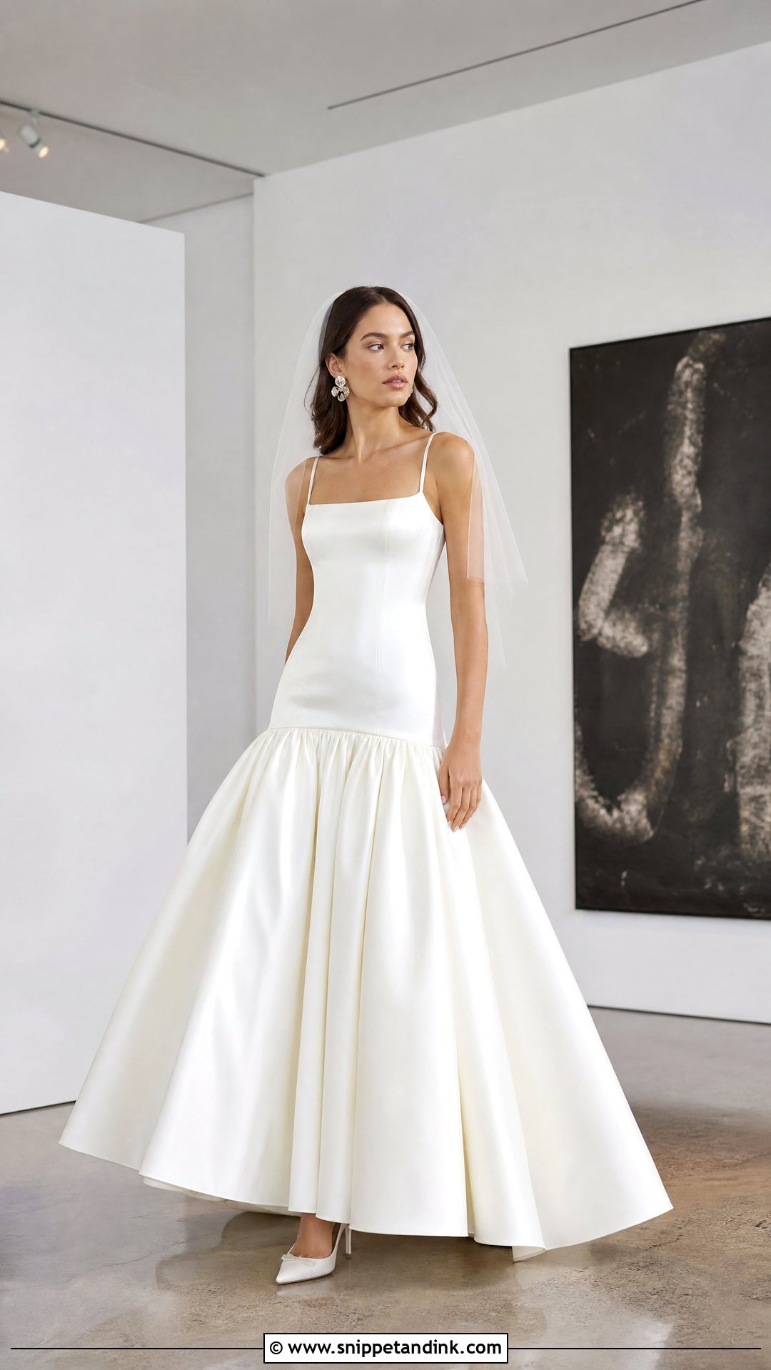 Drop Waist Ball Gown Wedding Dress - Snippet and Ink - 20 Huge Wedding Dress Ideas