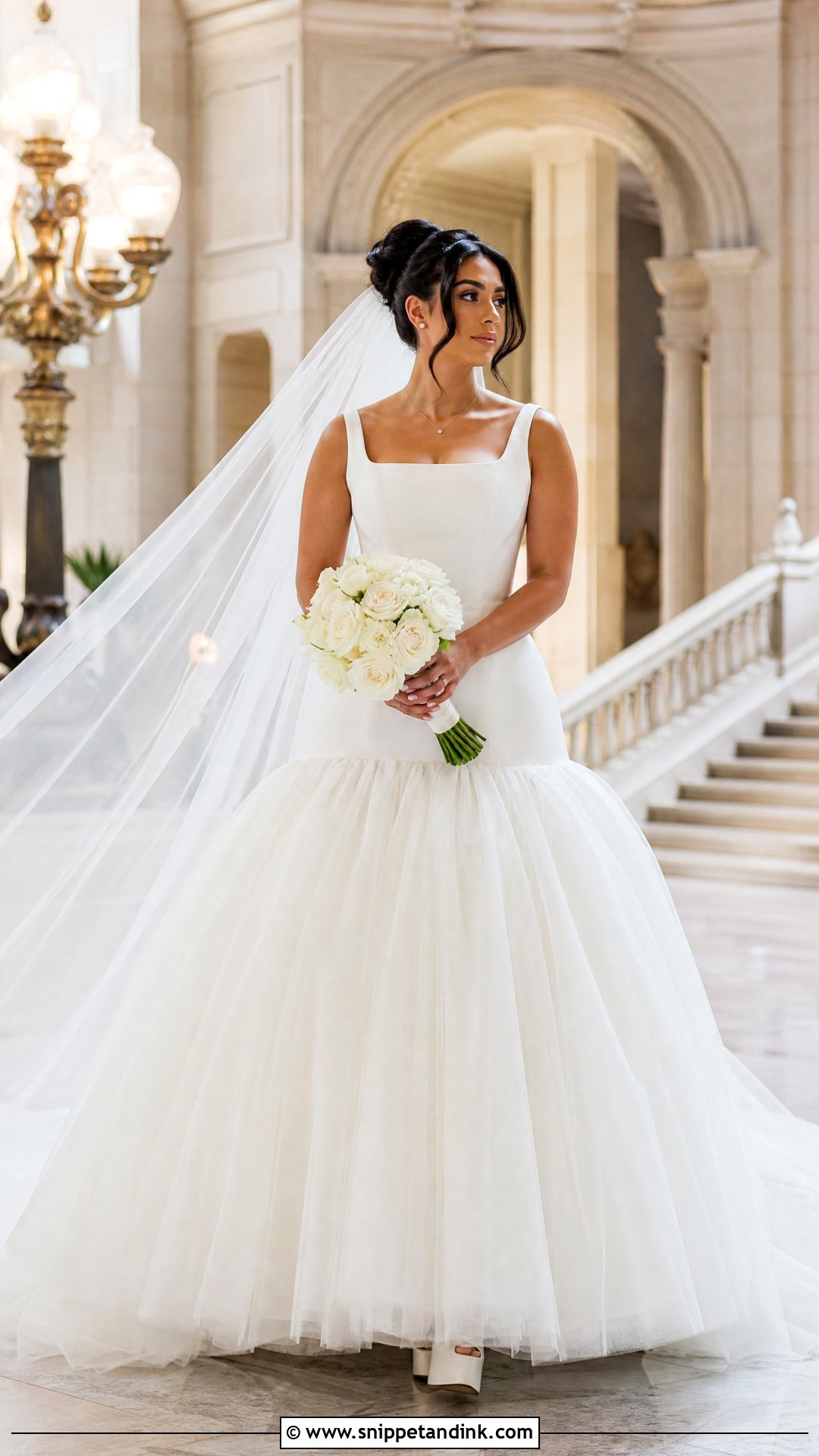 Drop Waist Ball Gown Wedding Dress - Snippet and Ink - 20 Wedding Dresses Pear Shape