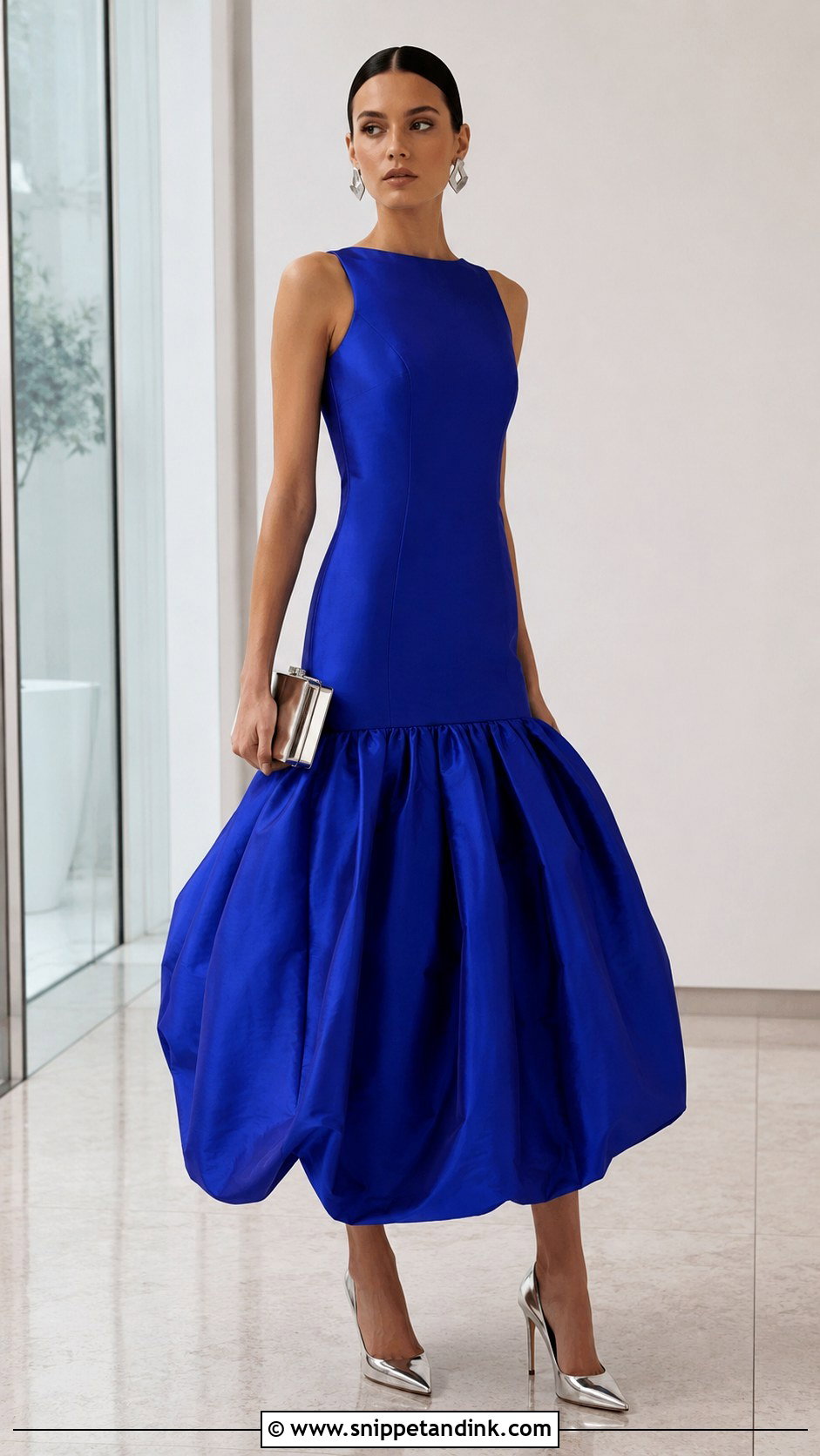 Drop Waist Ball Gown With Bubble Hem - Snippet and Ink - 20 Modern Ball Gown Ideas