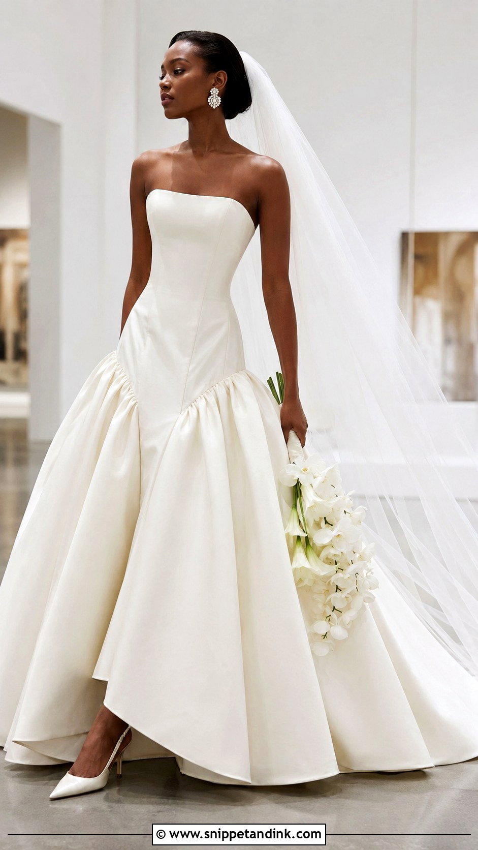 Drop Waist Ball Gown - Snippet and Ink - 20 Big Wedding Gown Ideas