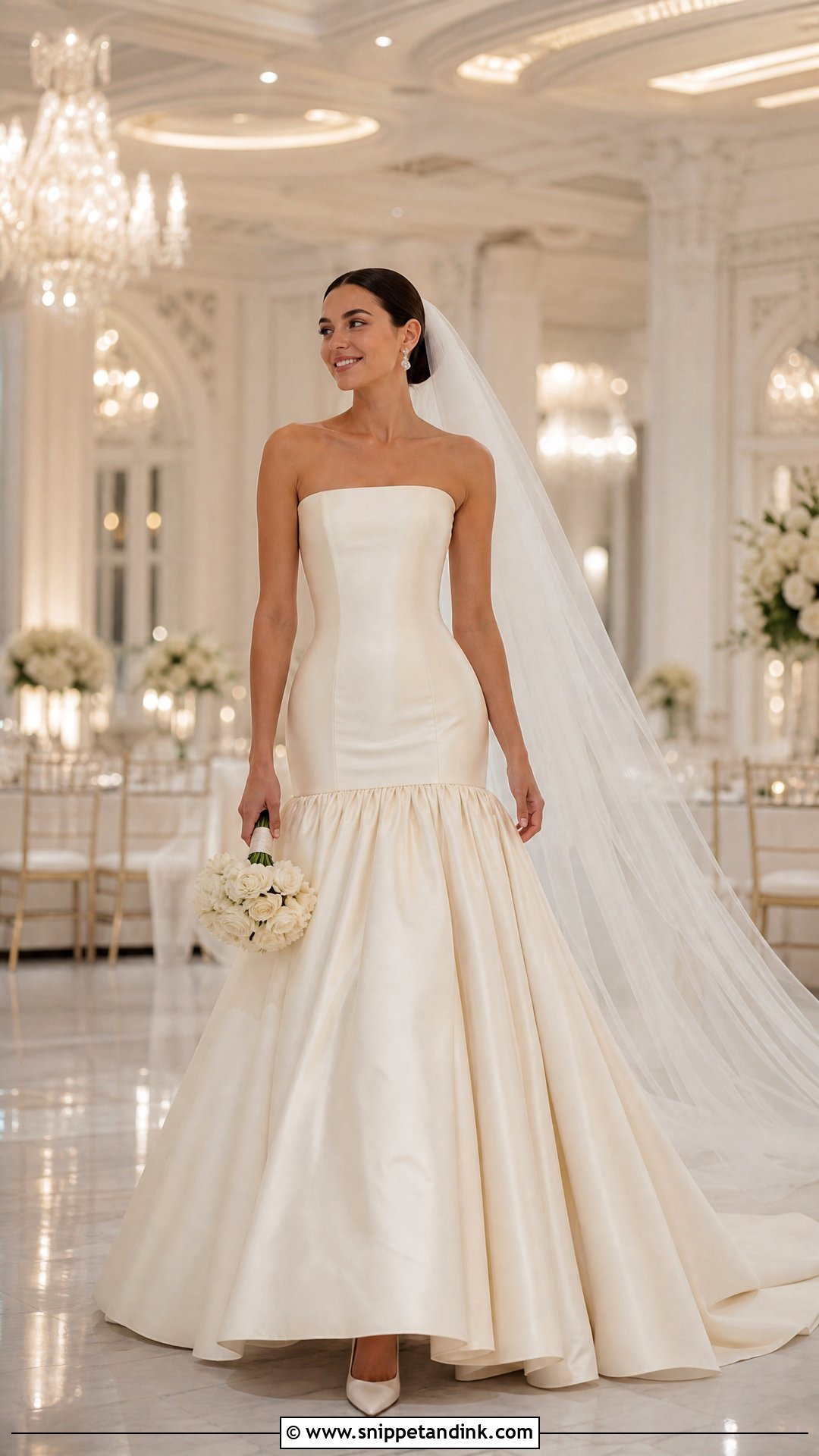 Drop Waist Ballroom Wedding Dress - Snippet and Ink - 25 Ballroom Wedding Dress Ideas