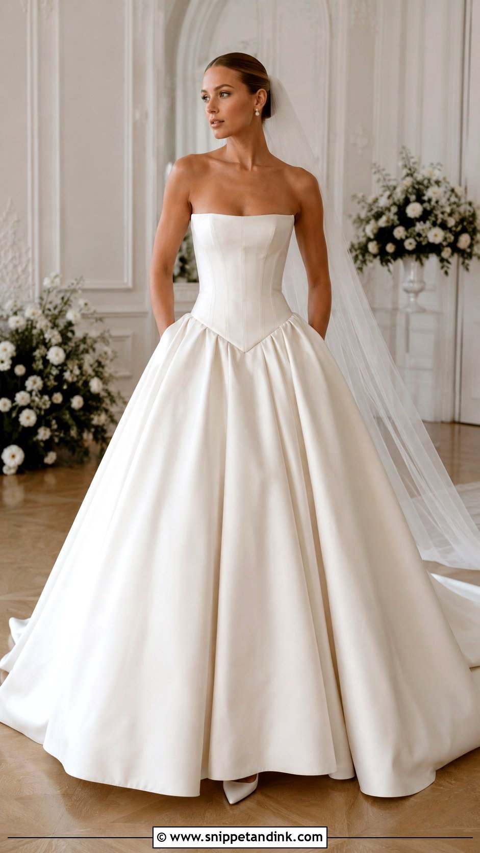 Drop Waist Bodice Wedding Dress - Snippet and Ink - 20 Bodice Wedding Dress Ideas