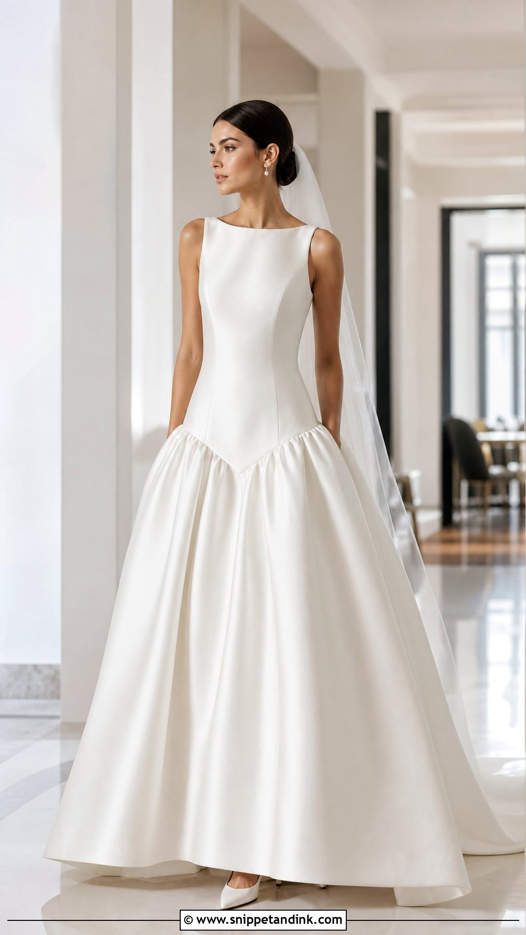 Drop Waist Bridal Dress - Snippet and Ink - 20 Bridal Dress Styles