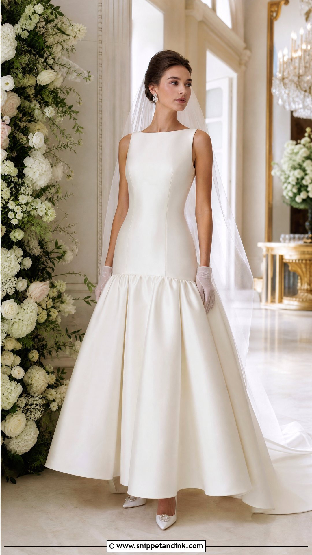 Drop Waist Bridal Dress - Snippet and Ink - 20 Latest Bridal Dress Design Ideas