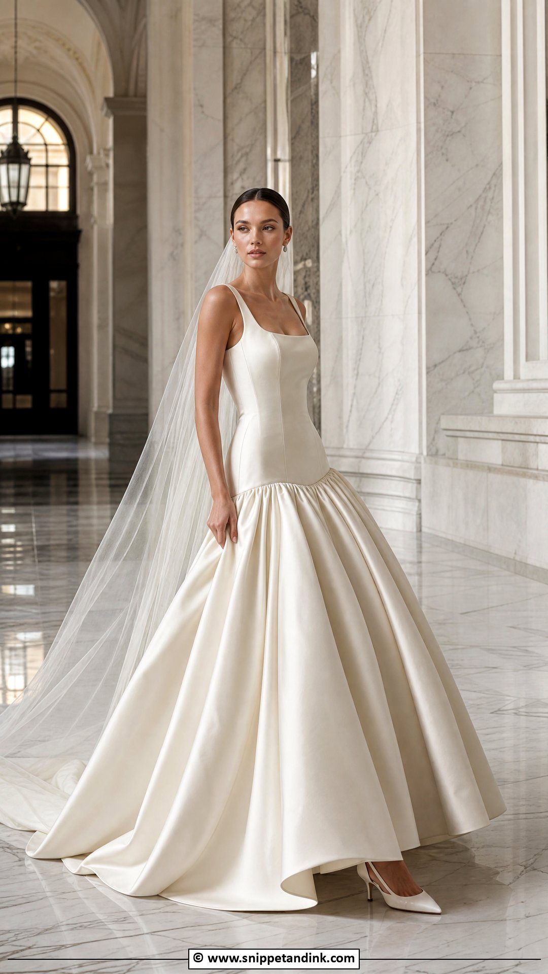 Drop Waist Bridal Dress - Snippet and Ink - 35 Latest Bridal Dresses
