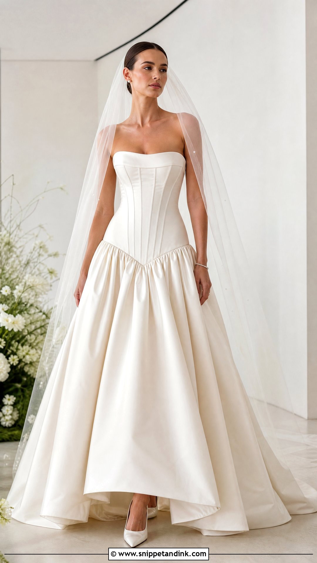 Drop Waist Bridal Dress - Snippet and Ink - 25 Luxury Bridal Dress Ideas