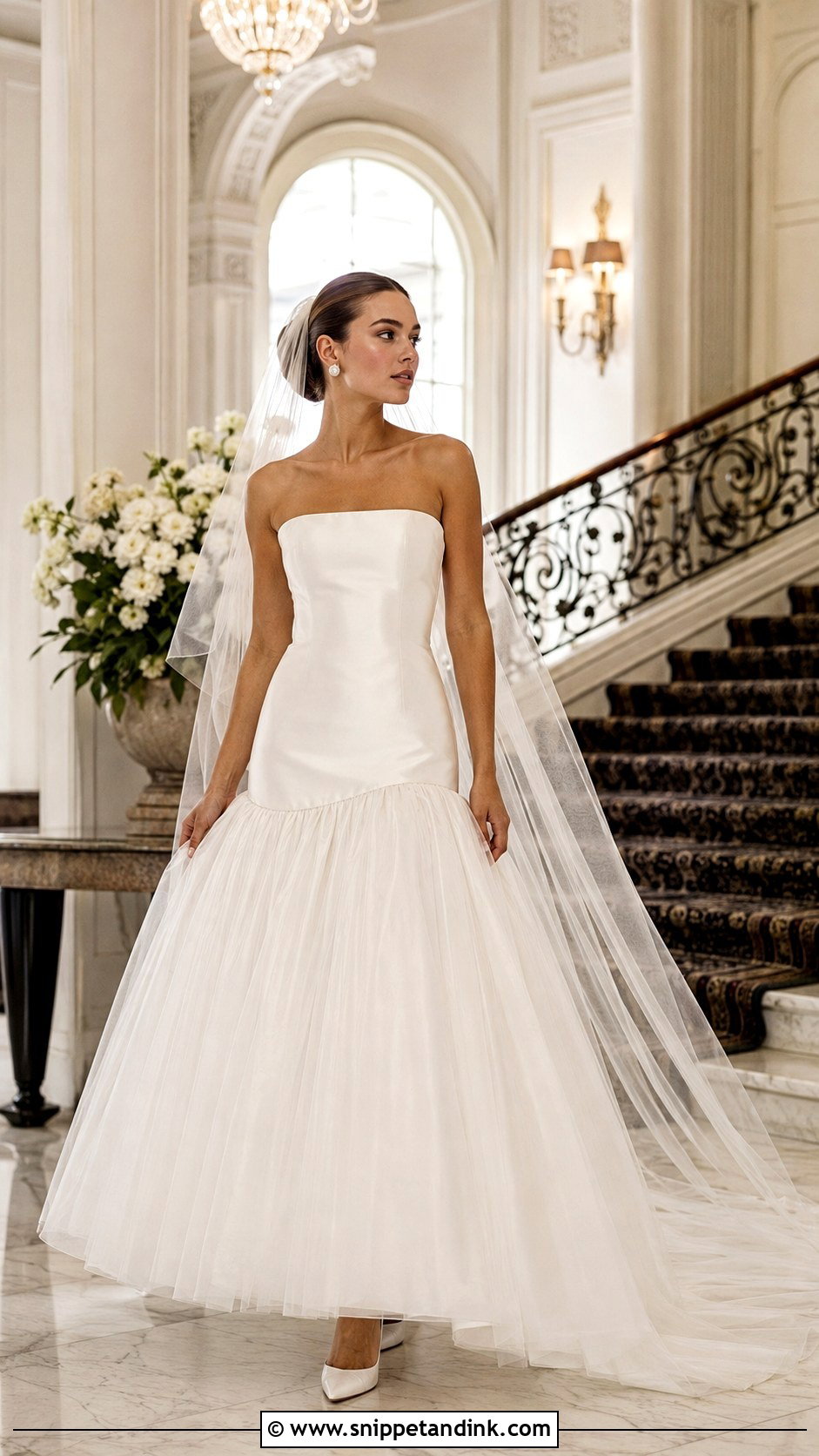 Drop Waist Bridal Dress - Snippet and Ink - 20 Bridal Styles