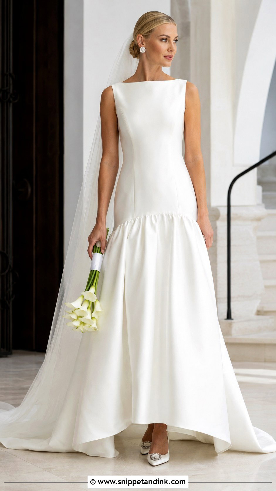 Drop Waist Bridal Dress - Snippet and Ink - 20 Simple Bridal Dresses