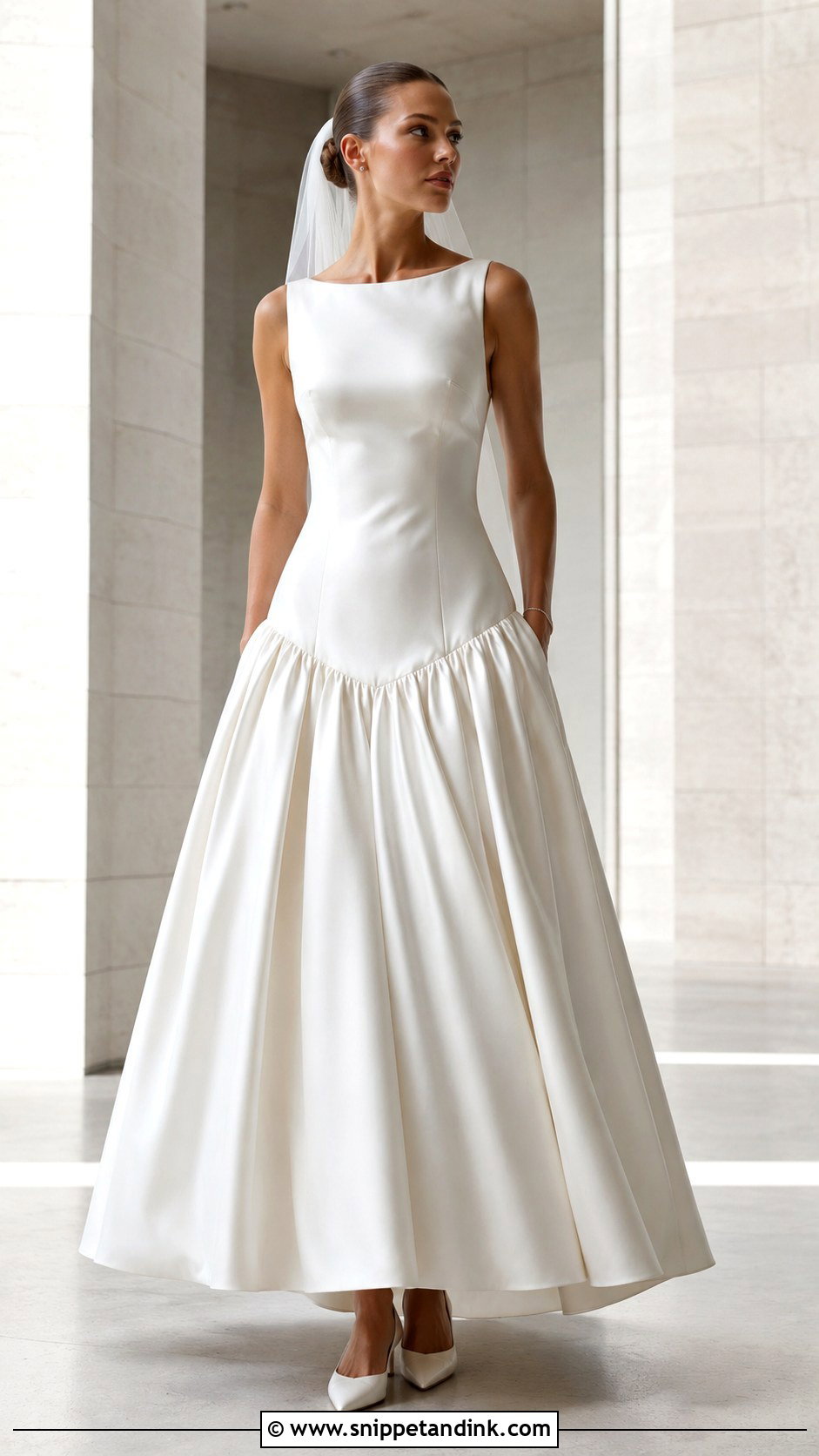 Drop Waist Bridal Dress - Snippet and Ink - 25 Elegant Bridal Dress Ideas