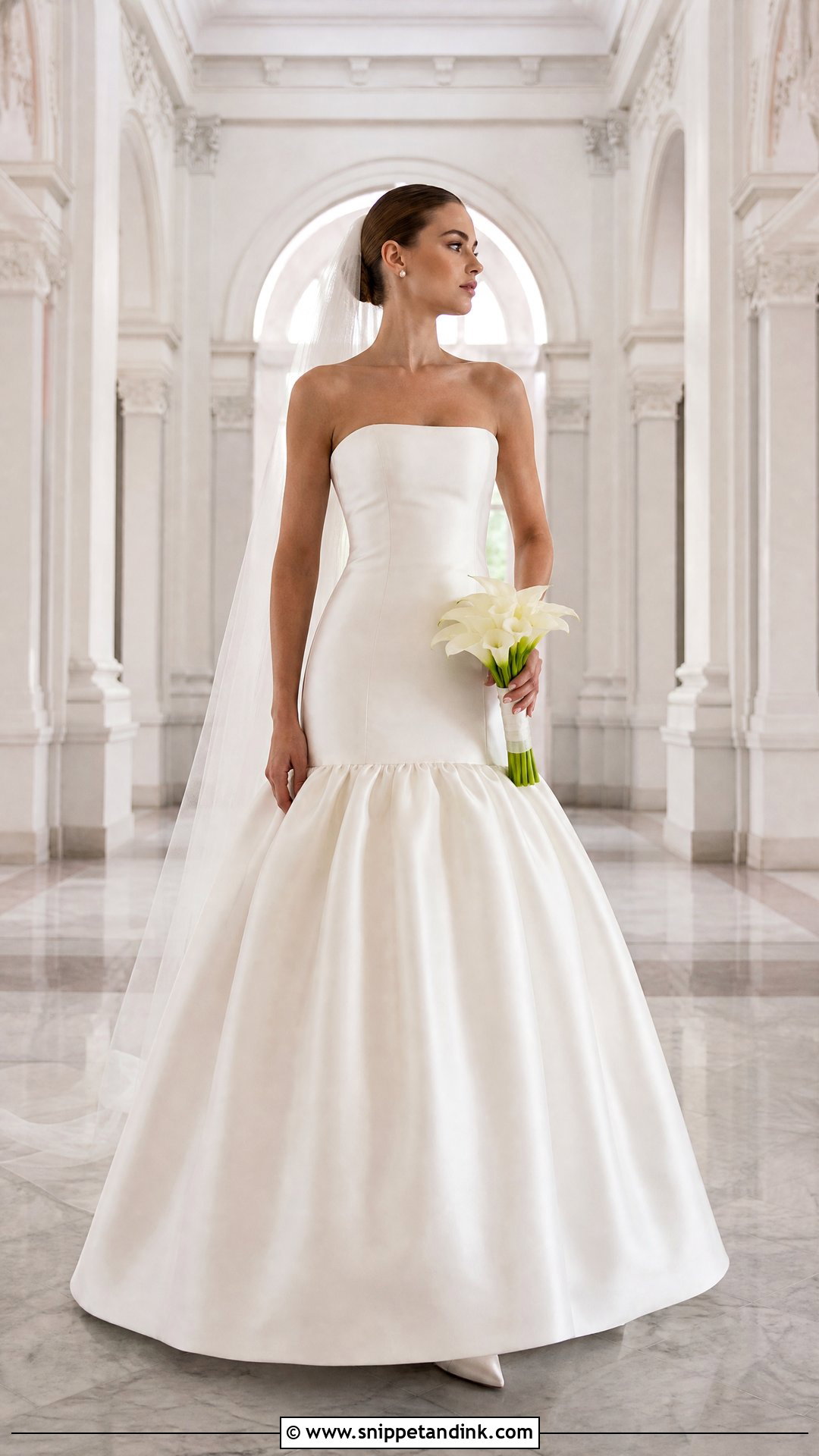 Drop Waist Bridal Dress - Snippet and Ink - 20 Bridal Dress Inspo Ideas