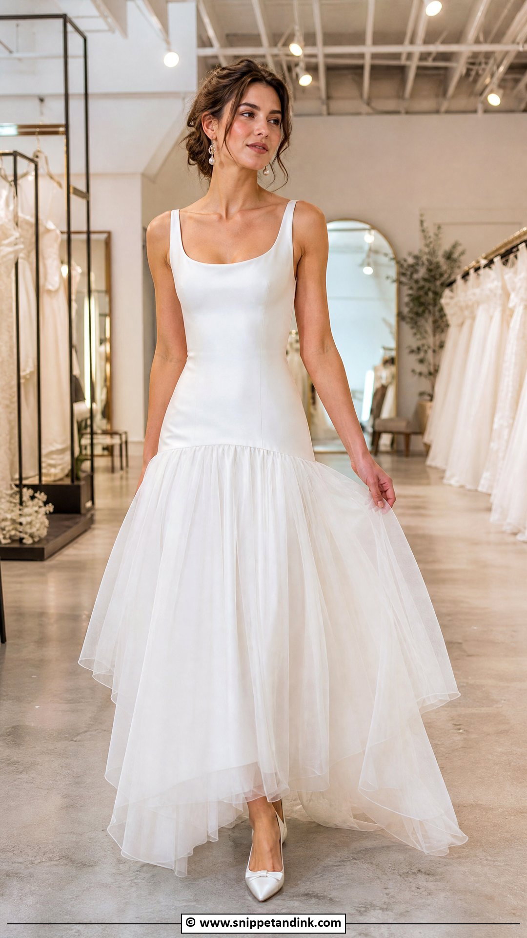 Drop Waist Bridal Dress - Snippet and Ink - 35 Bridal Dress Ideas