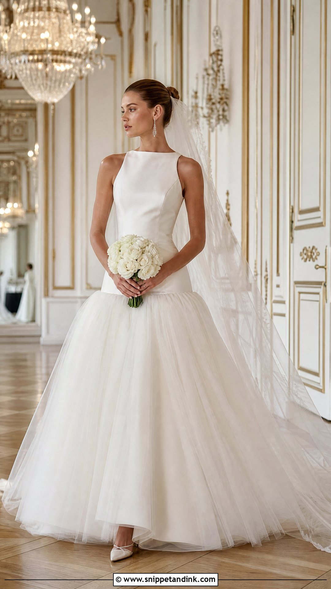 Drop Waist Bridal Gown - Snippet and Ink - 20 Vogue Bridal Ideas