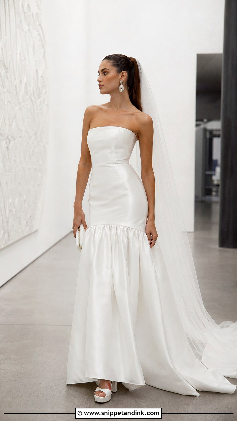 Drop Waist Bridal Gown - Snippet and Ink - 20 Modern Bridal Gowns