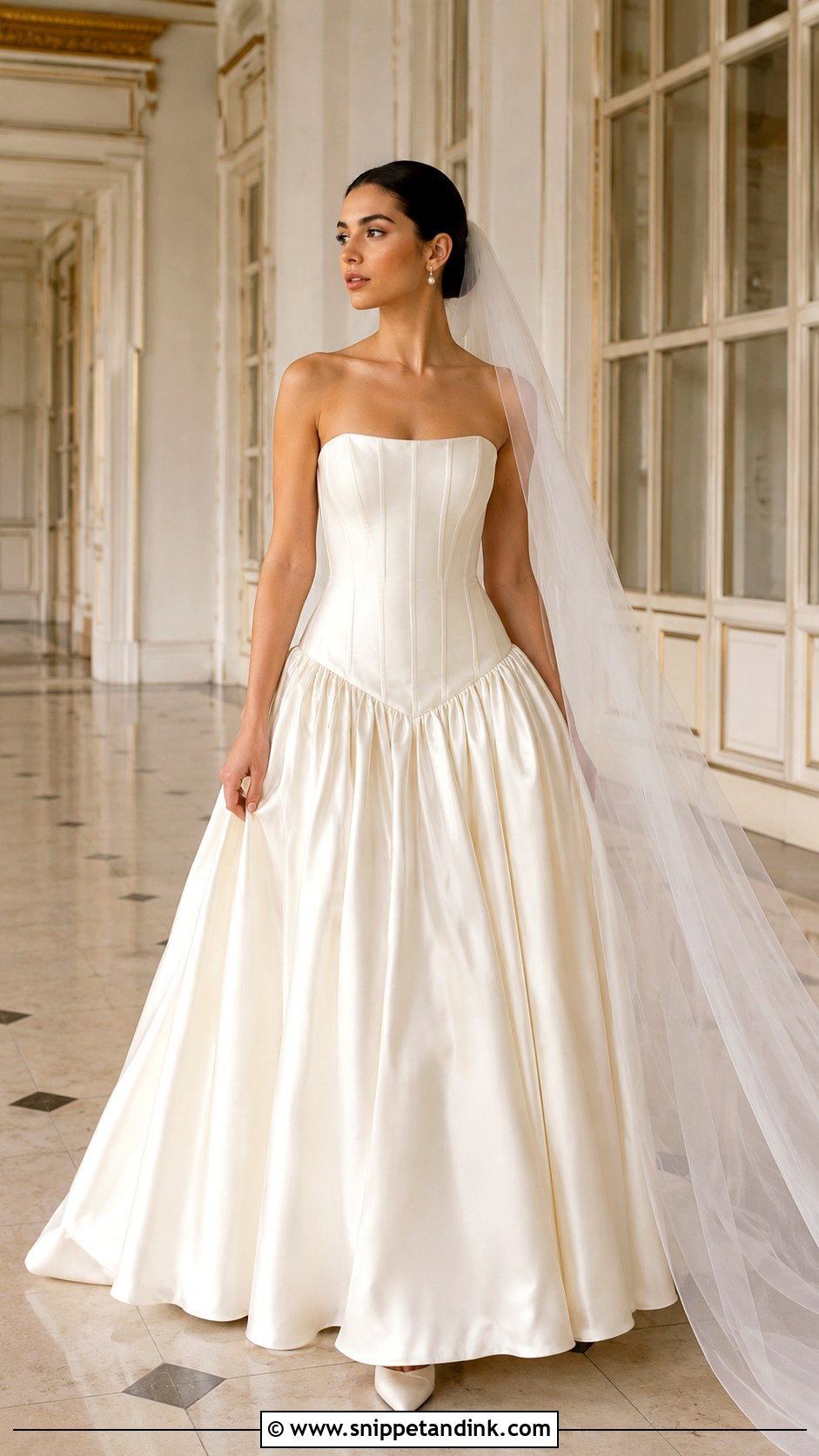 Drop Waist Bride Dress - Snippet and Ink - 25 Elegant Bride Dress Ideas