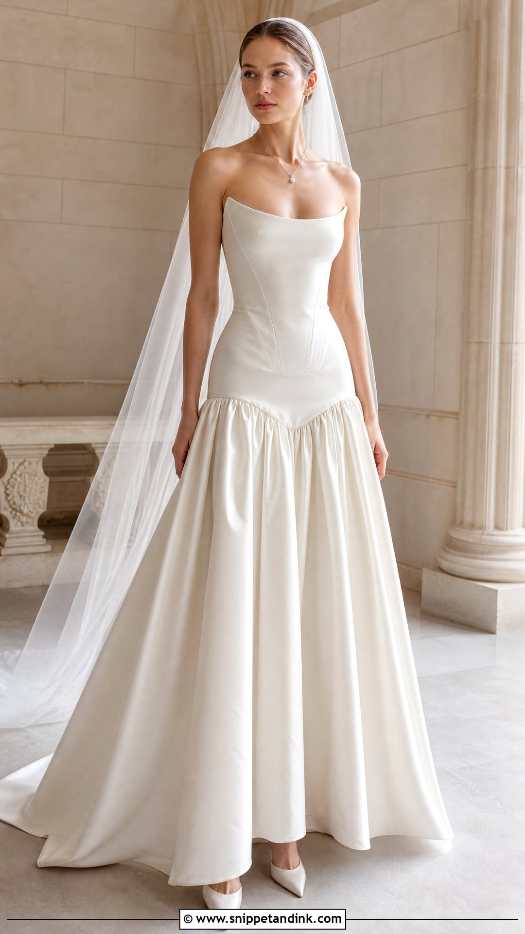 Drop Waist Bride Dress - Snippet and Ink - 20 Romantic Bride Dress Ideas