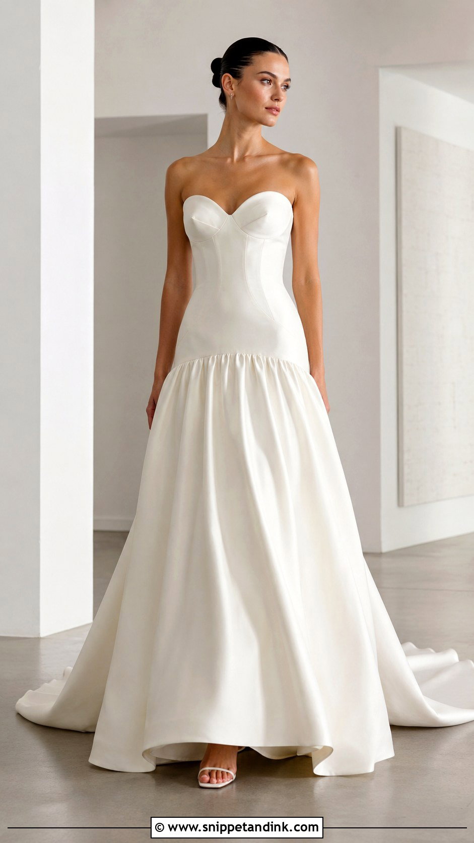 Drop Waist Bride Look - Snippet and Ink - 25 Bride Looks