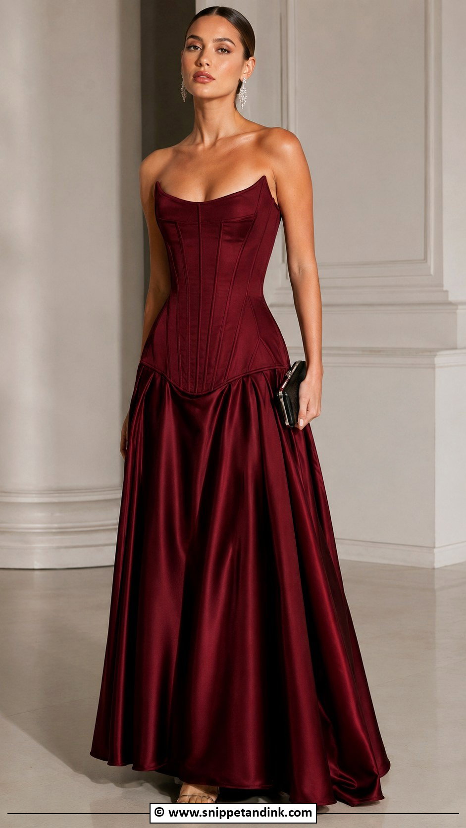 Drop Waist Corset Gown - Snippet and Ink - 25 Drop Waist Gown Ideas