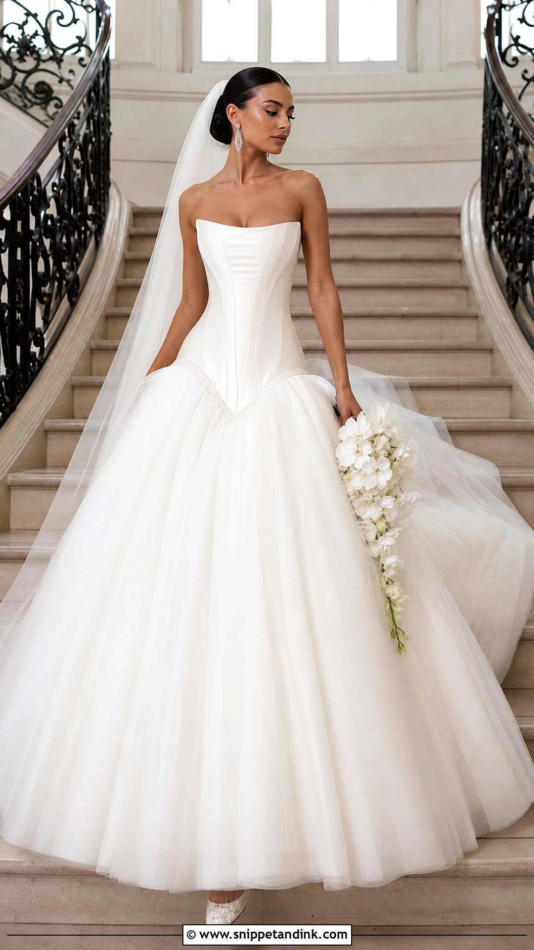 Drop Waist Corset Princess Wedding Dress - Snippet and Ink - 20 Princess Wedding Dresses Corset Top