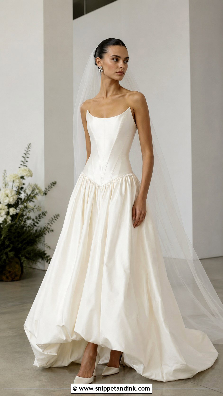 Drop Waist Corset Wedding Dress - Snippet and Ink - 20 Wedding Dresses with Corset