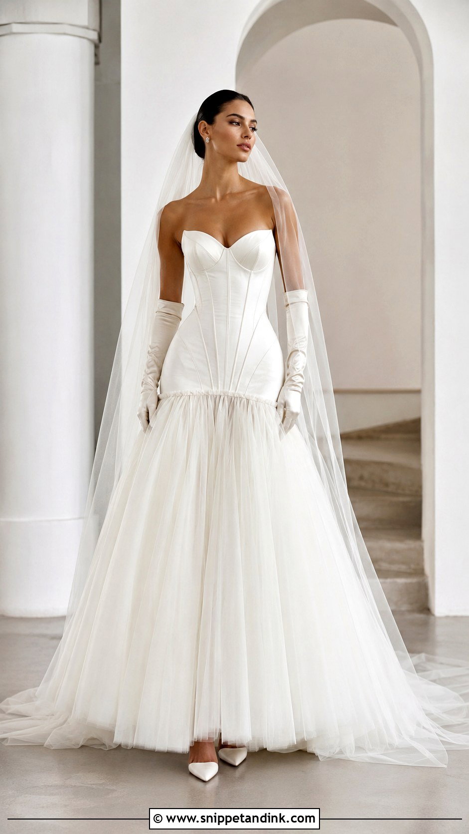 Drop Waist Corset Wedding Dress - Snippet and Ink - 20 Eccentric Wedding Dress Ideas